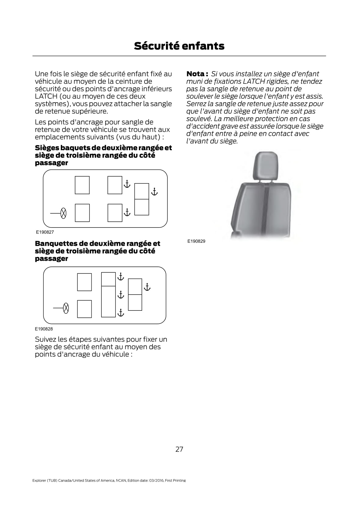 2017 Ford Explorer Manuel du propriétaire | Français
