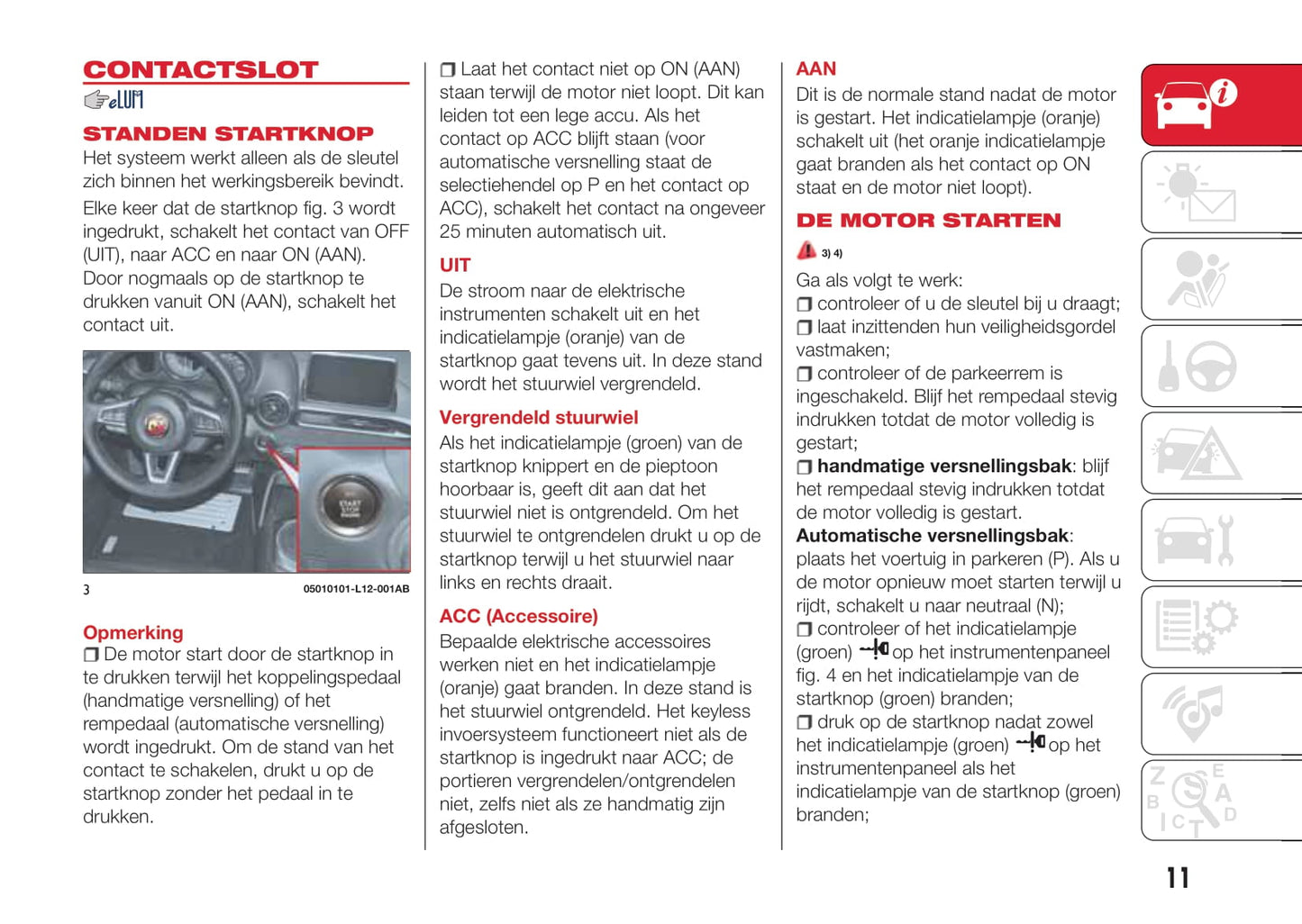 2016-2018 Abarth 124 Spider Manuel du propriétaire | Néerlandais
