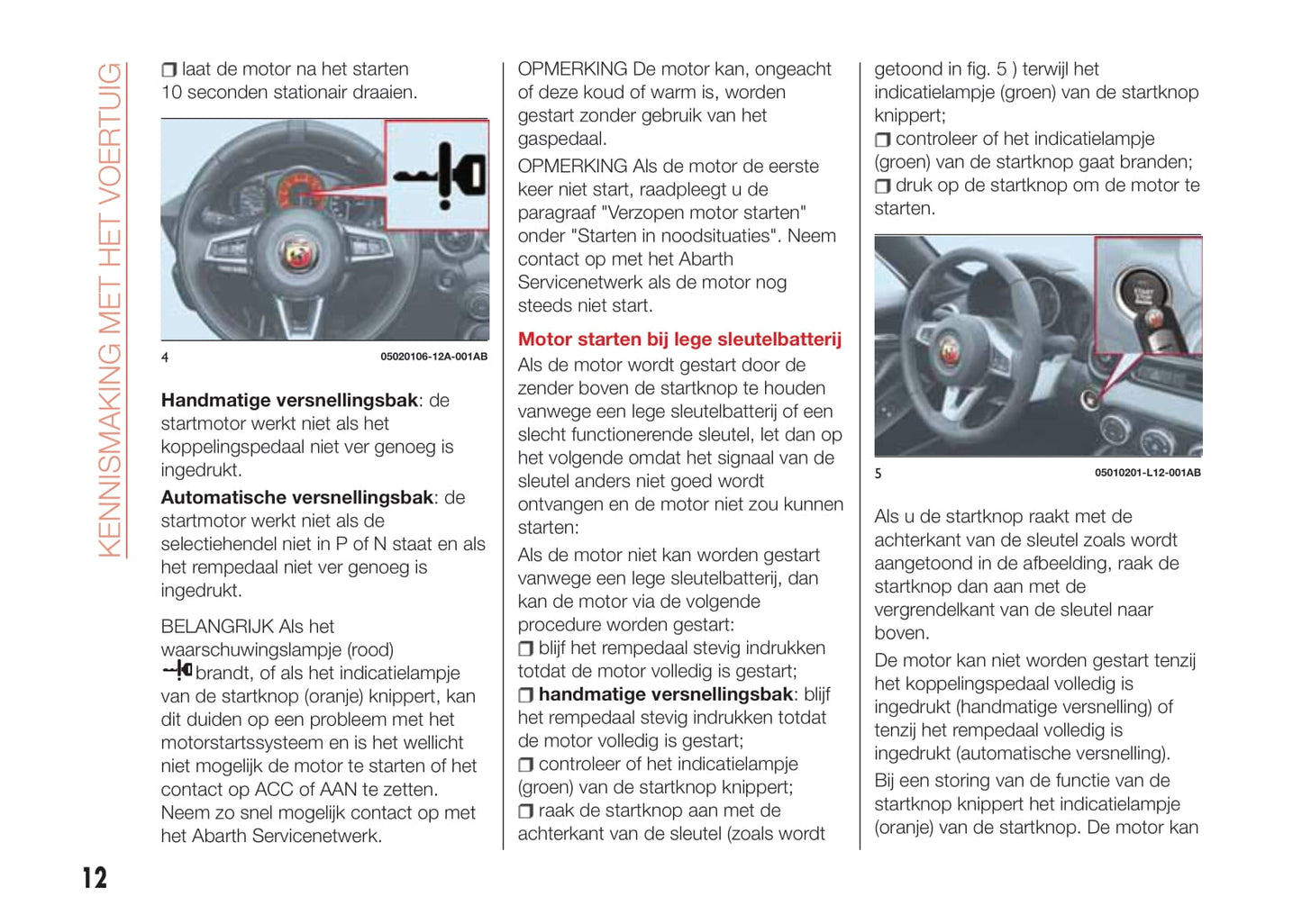 2016-2018 Abarth 124 Spider Manuel du propriétaire | Néerlandais
