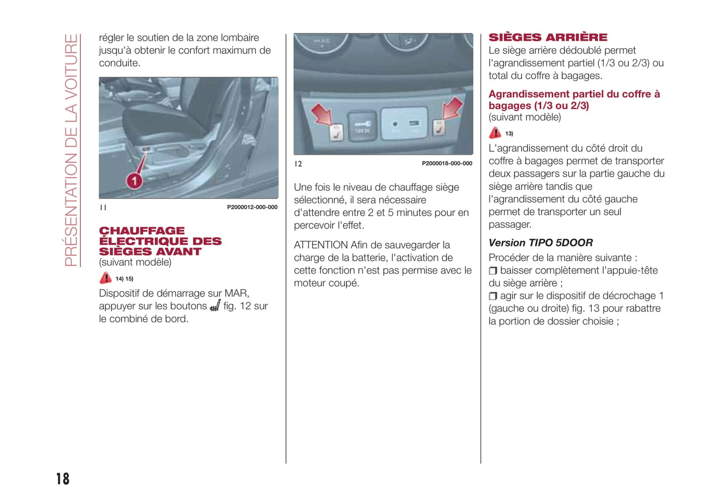 2017-2018 Fiat Tipo 5 Doors/Tipo Station Wagon Owner's Manual | French