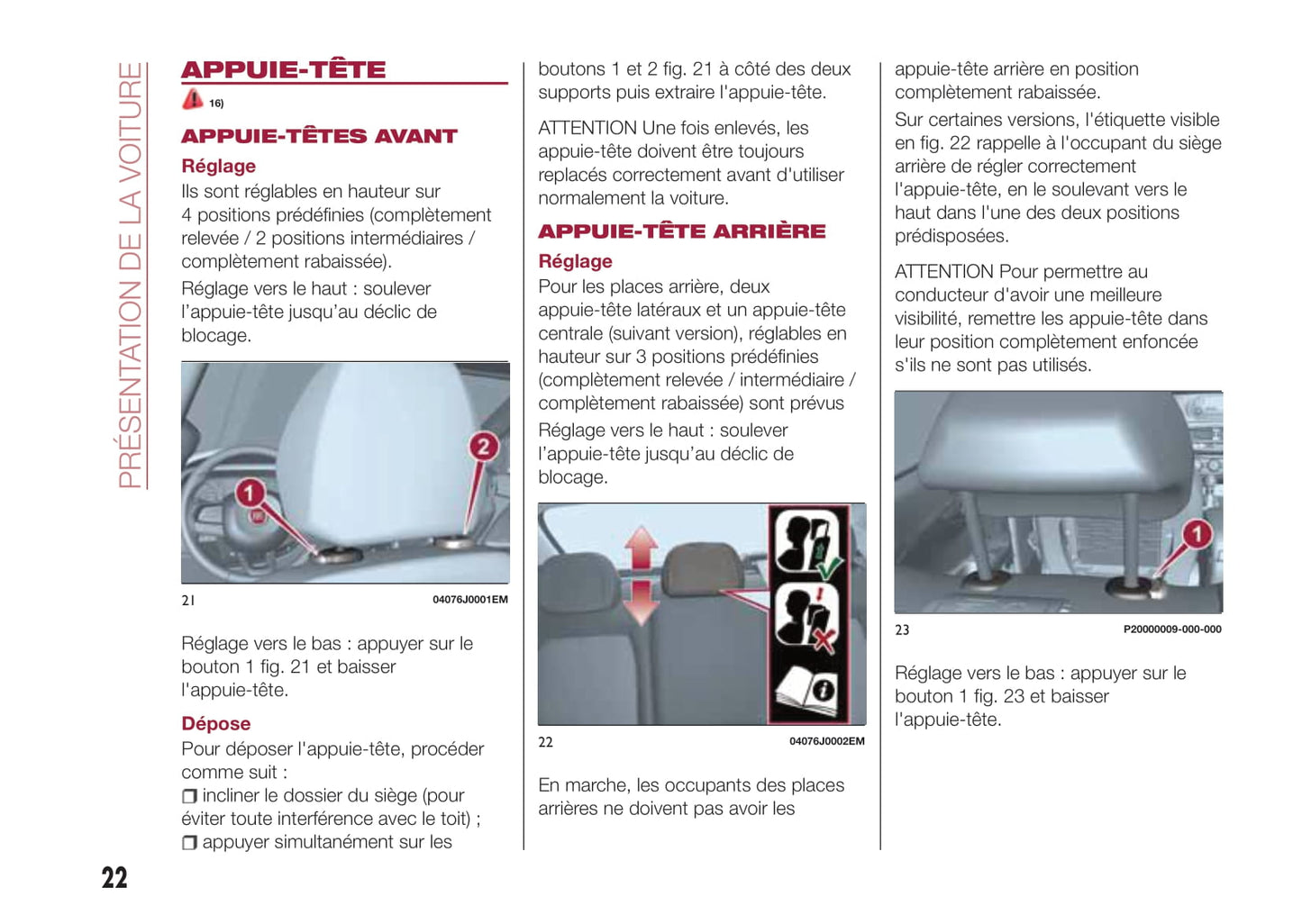 2017-2018 Fiat Tipo 5 Doors/Tipo Station Wagon Owner's Manual | French