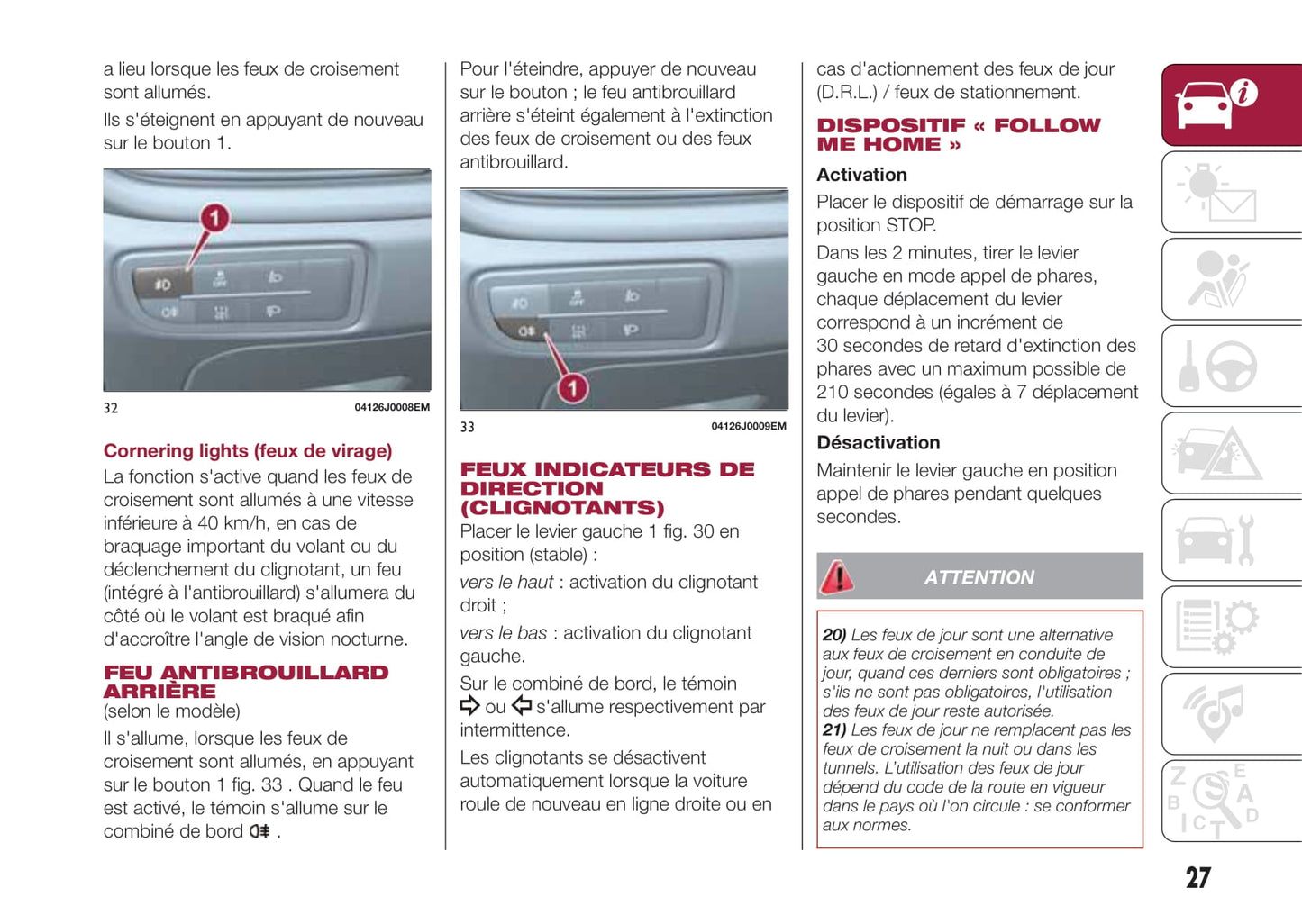 2017-2018 Fiat Tipo 5 Doors/Tipo Station Wagon Owner's Manual | French
