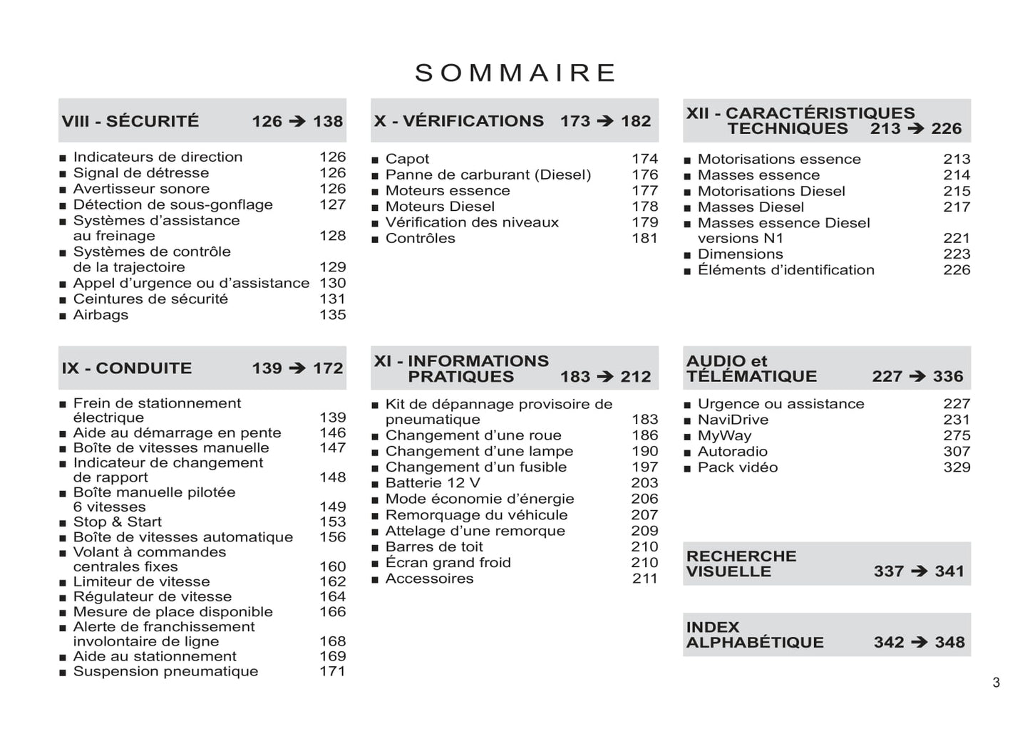 2011-2013 Citroën C4 Picasso/C4 Grand Picasso Owner's Manual | French