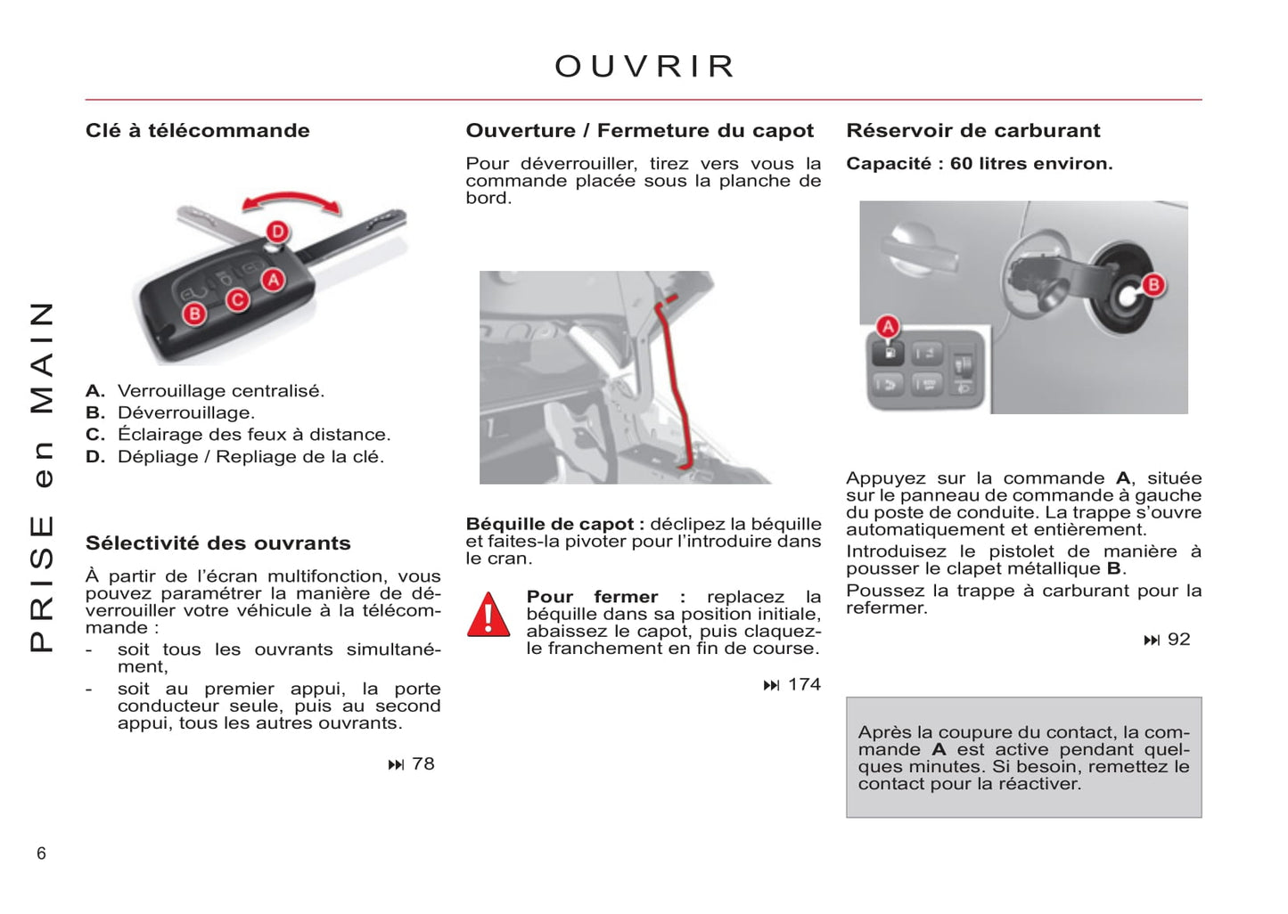 2011-2013 Citroën C4 Picasso/C4 Grand Picasso Owner's Manual | French
