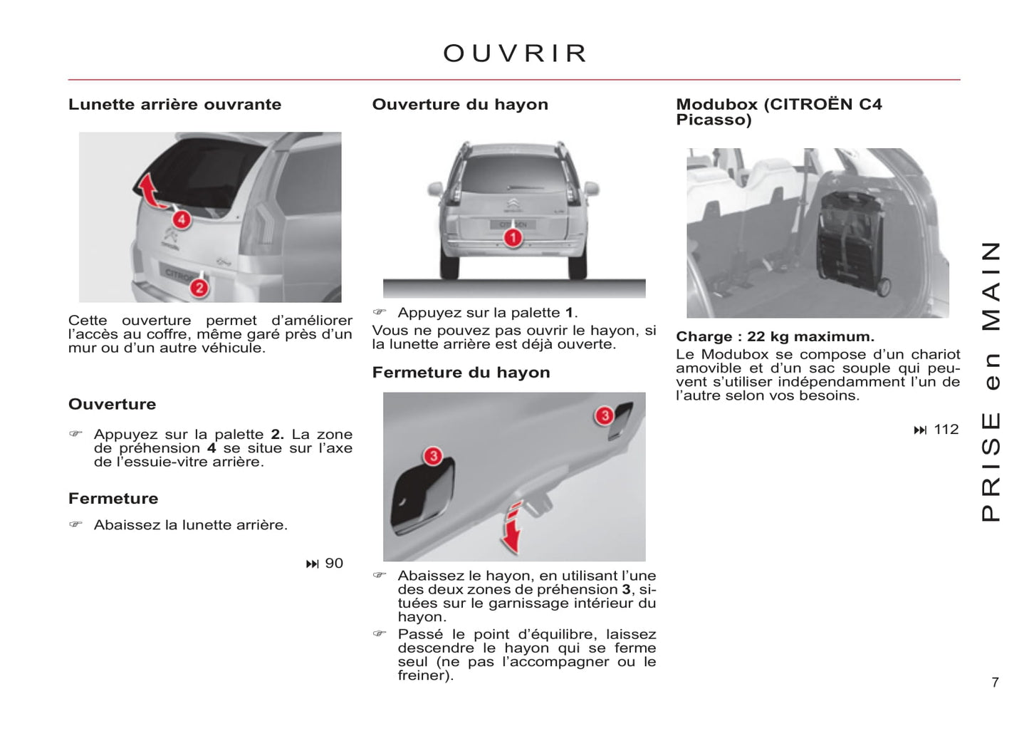2011-2013 Citroën C4 Picasso/C4 Grand Picasso Owner's Manual | French