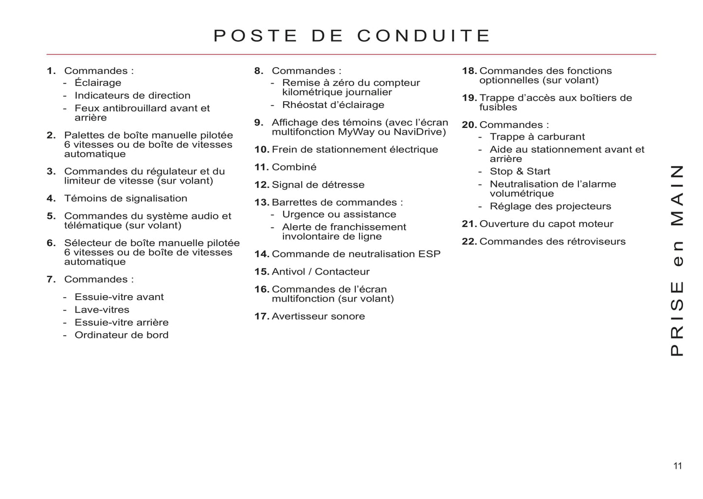 2011-2013 Citroën C4 Picasso/C4 Grand Picasso Owner's Manual | French