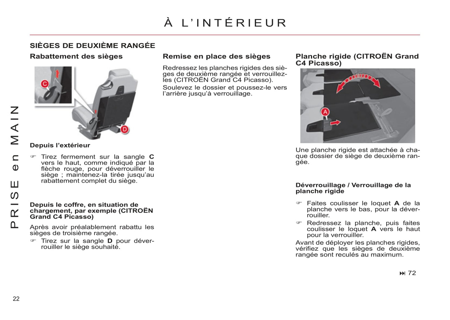 2011-2013 Citroën C4 Picasso/C4 Grand Picasso Owner's Manual | French
