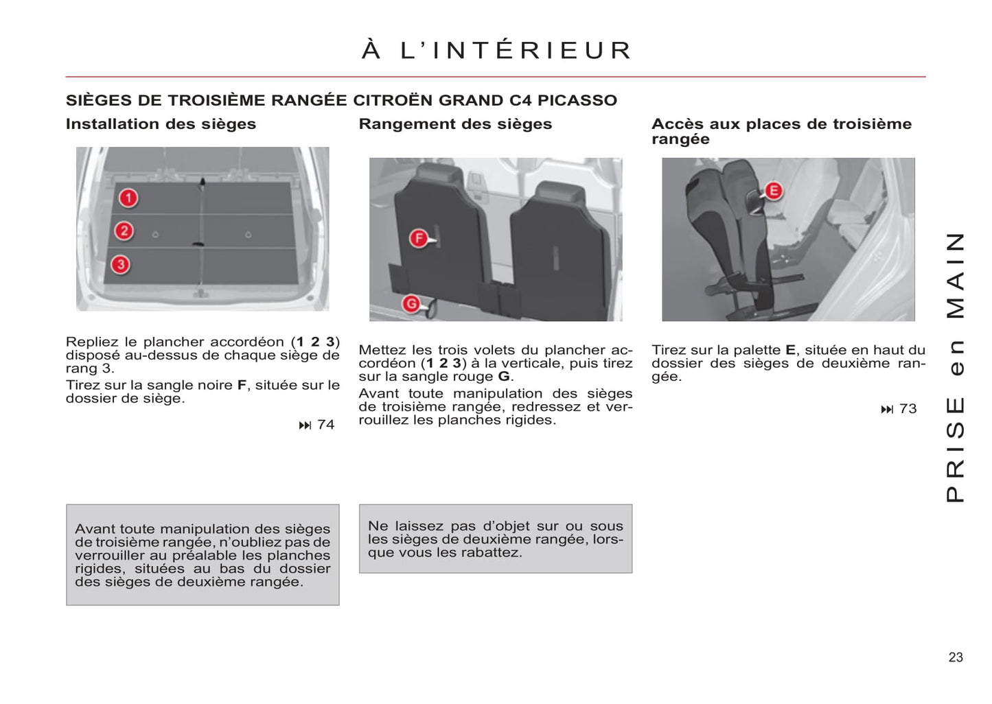 2011-2013 Citroën C4 Picasso/C4 Grand Picasso Owner's Manual | French
