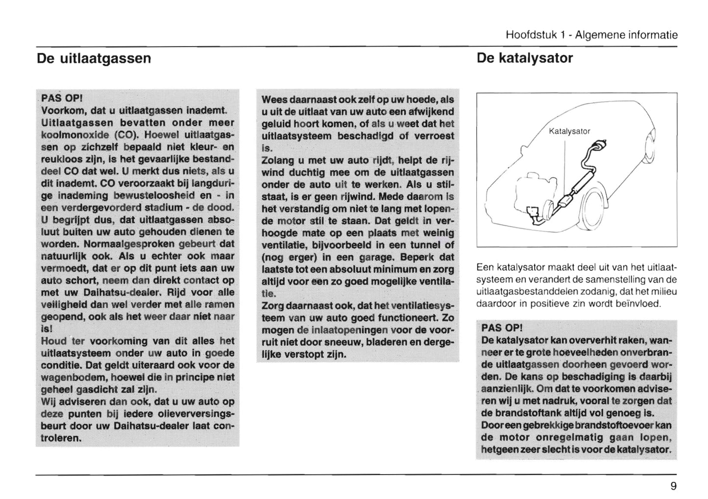 1989-2001 Daihatsu Cuore Owner's Manual | Dutch