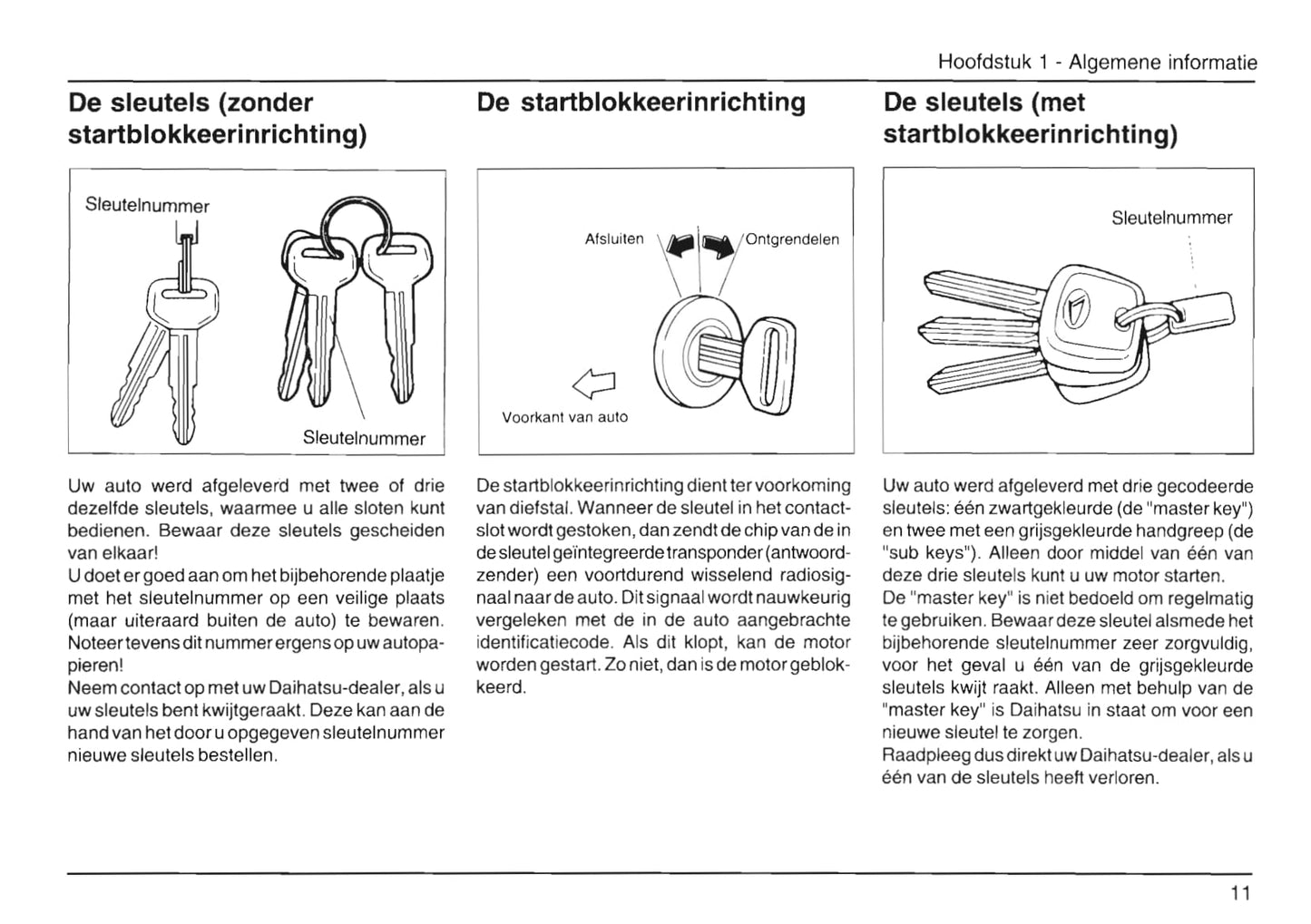 1989-2001 Daihatsu Cuore Owner's Manual | Dutch