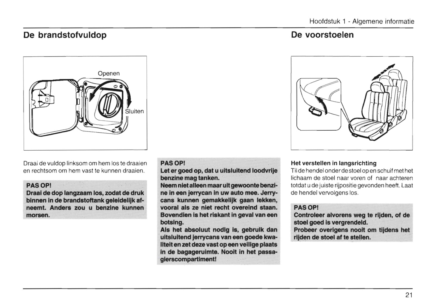 1989-2001 Daihatsu Cuore Owner's Manual | Dutch