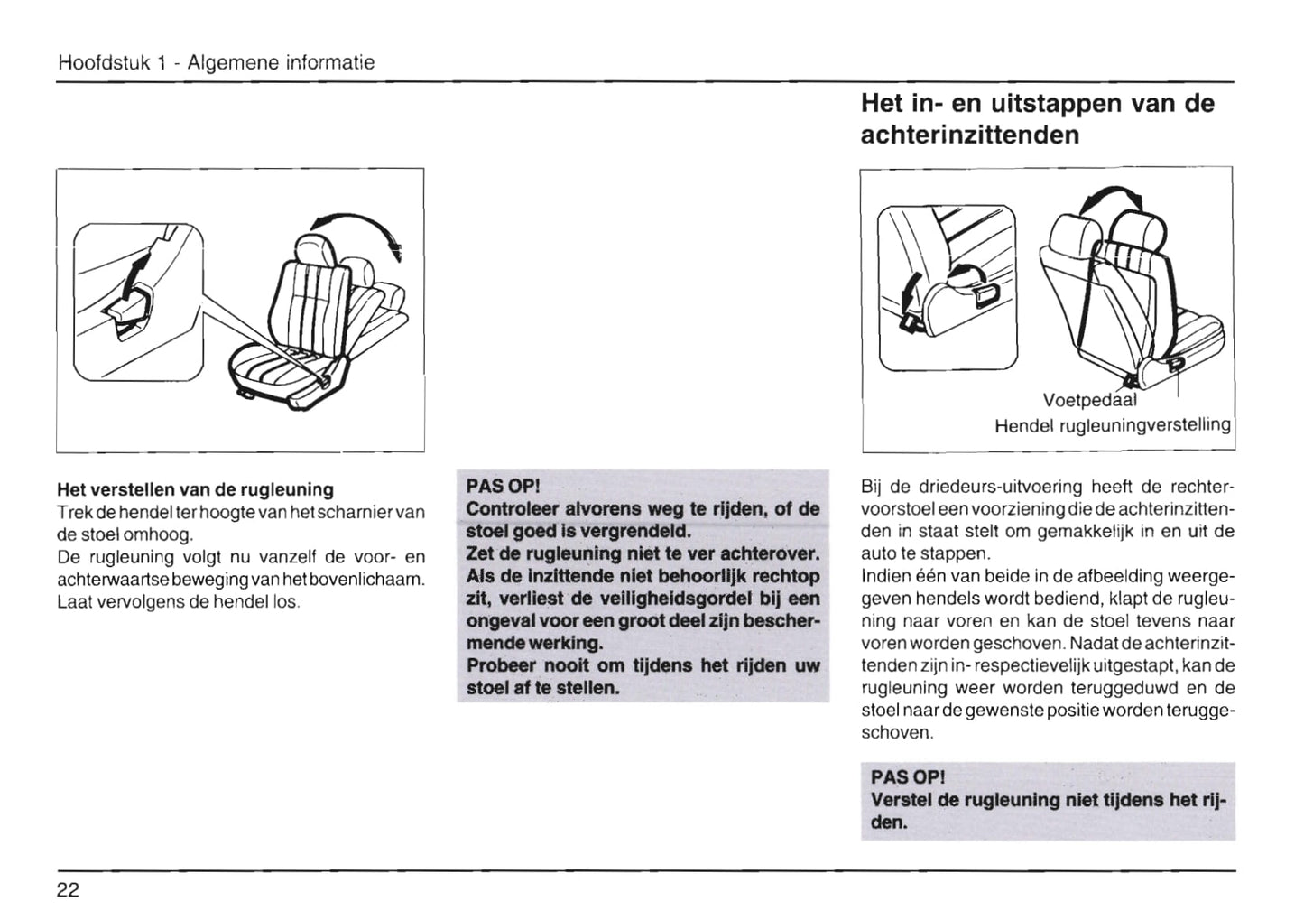 1989-2001 Daihatsu Cuore Owner's Manual | Dutch