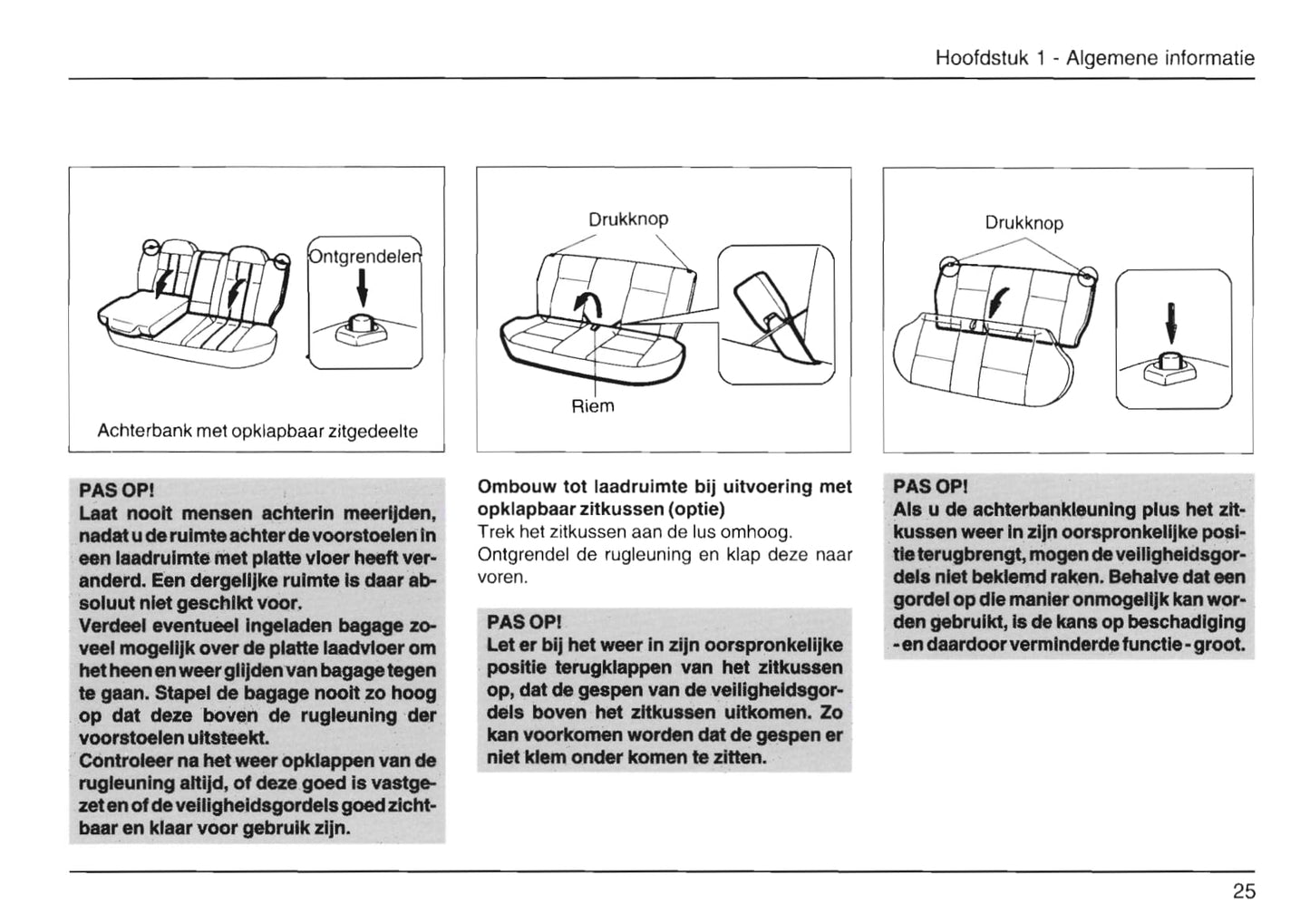 1989-2001 Daihatsu Cuore Owner's Manual | Dutch