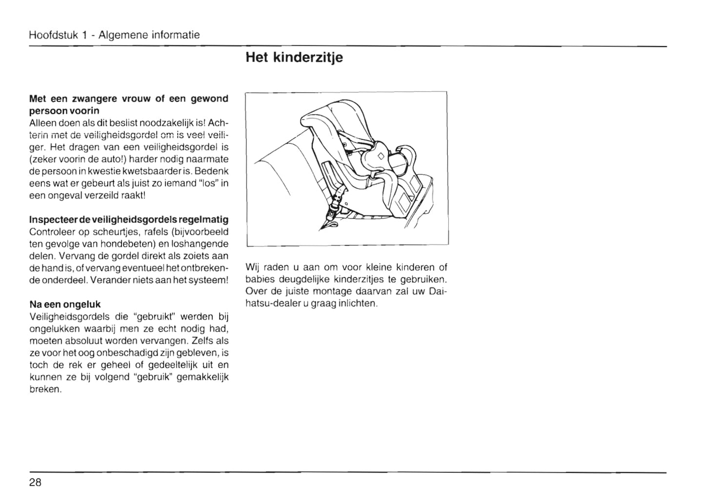 1989-2001 Daihatsu Cuore Owner's Manual | Dutch