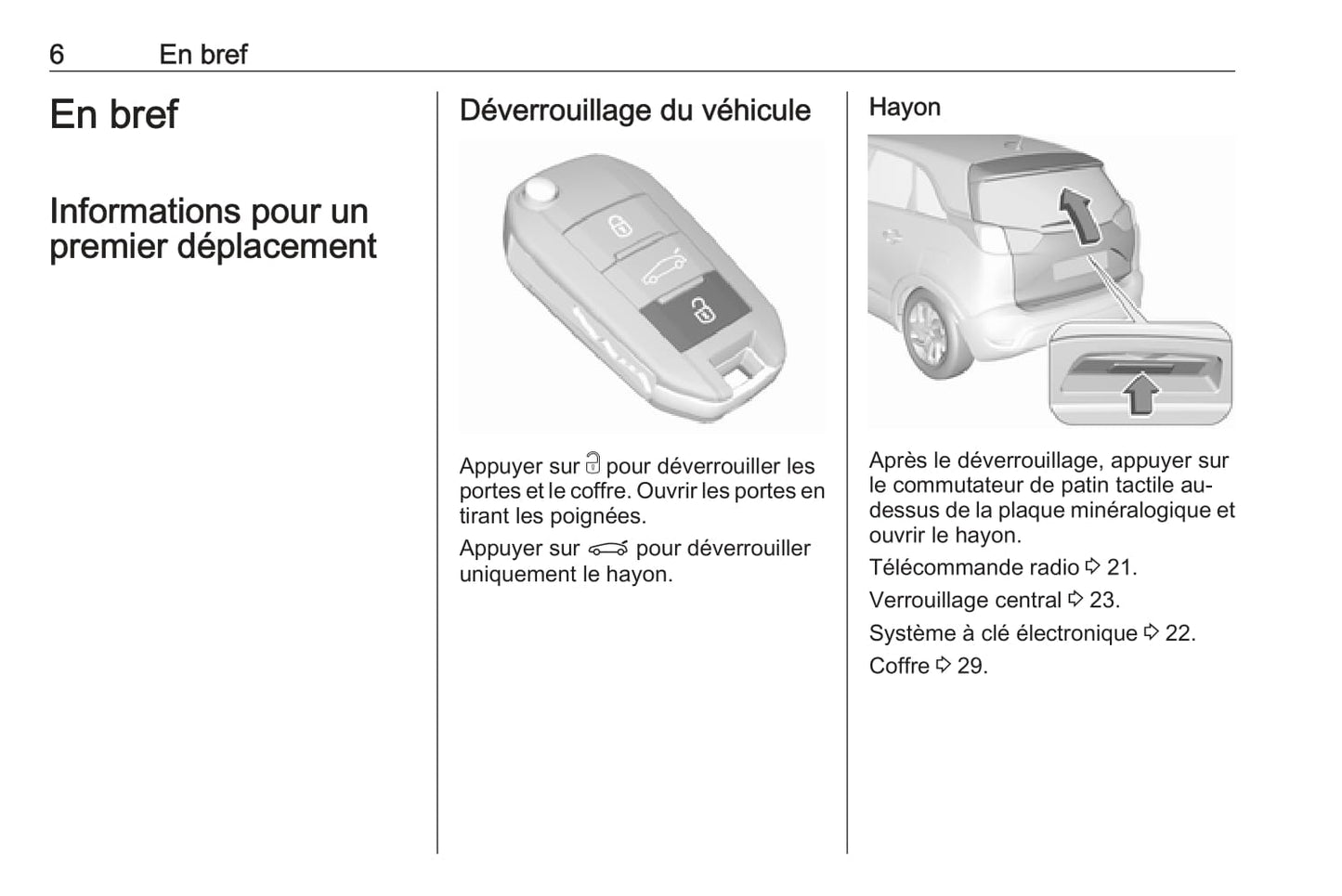 2018 Opel Crossland X Manuel du propriétaire | Français