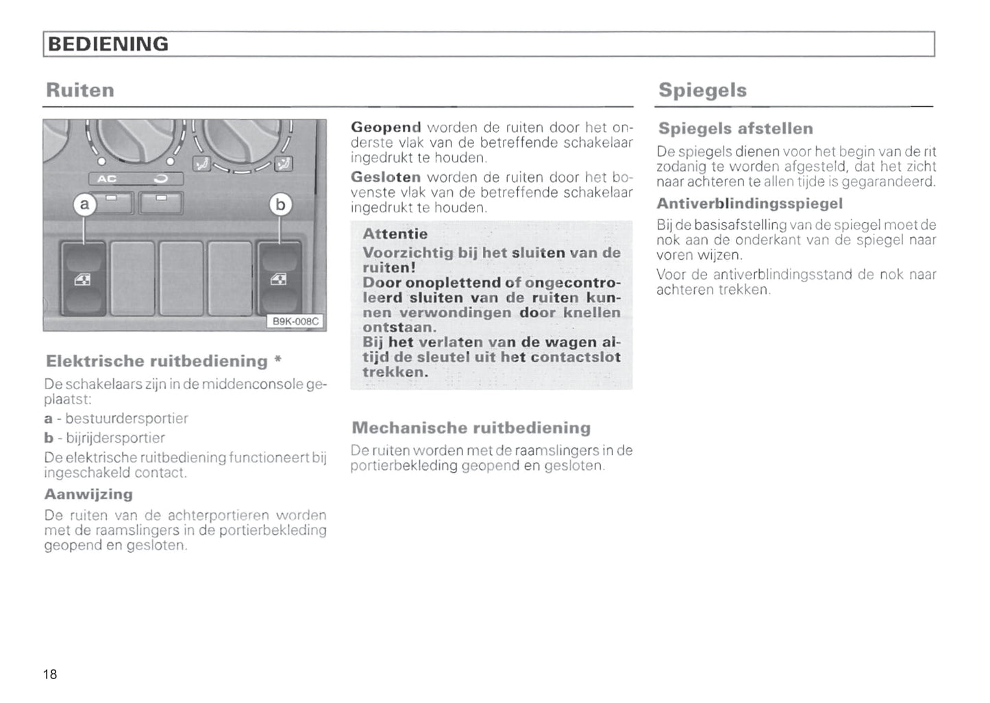 1996-1999 Volkswagen Polo Classic Owner's Manual | Dutch