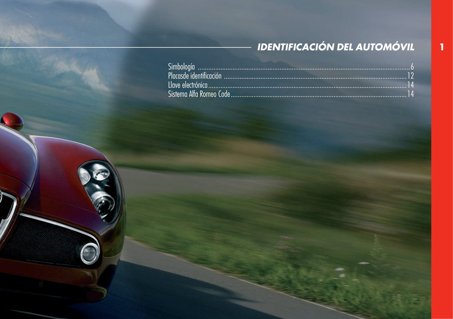 2008 Alfa Romeo 8C Manuel du propriétaire | Espagnol