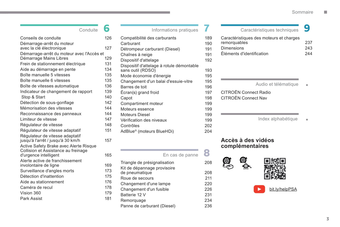 2016-2018 Citroën C4 Spacetourer/Grand C4 Spacetourer Manuel du propriétaire | Français