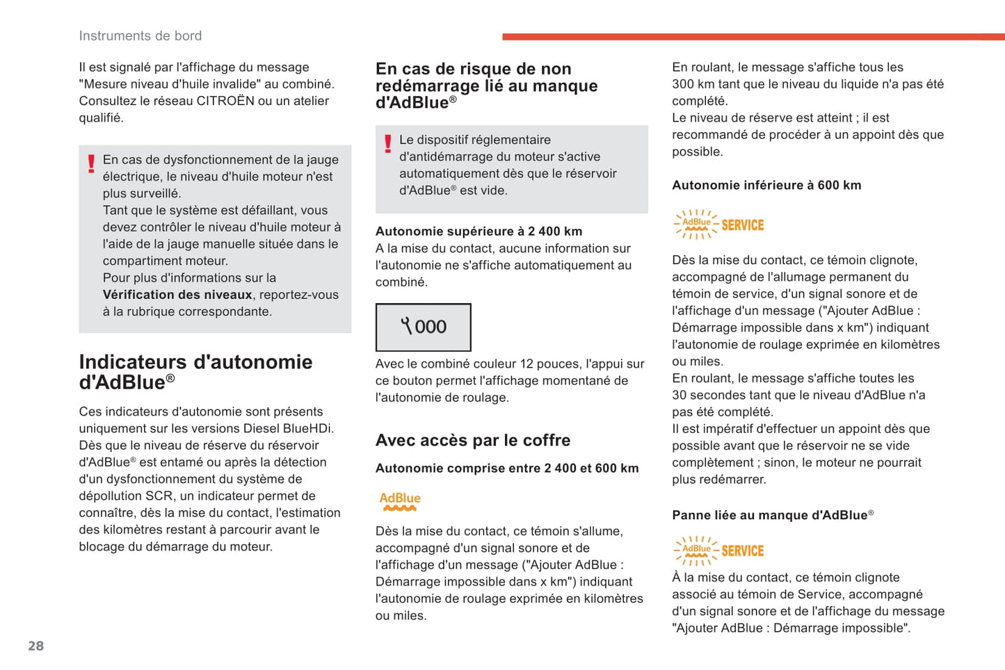 2016-2018 Citroën C4 Spacetourer/Grand C4 Spacetourer Manuel du propriétaire | Français