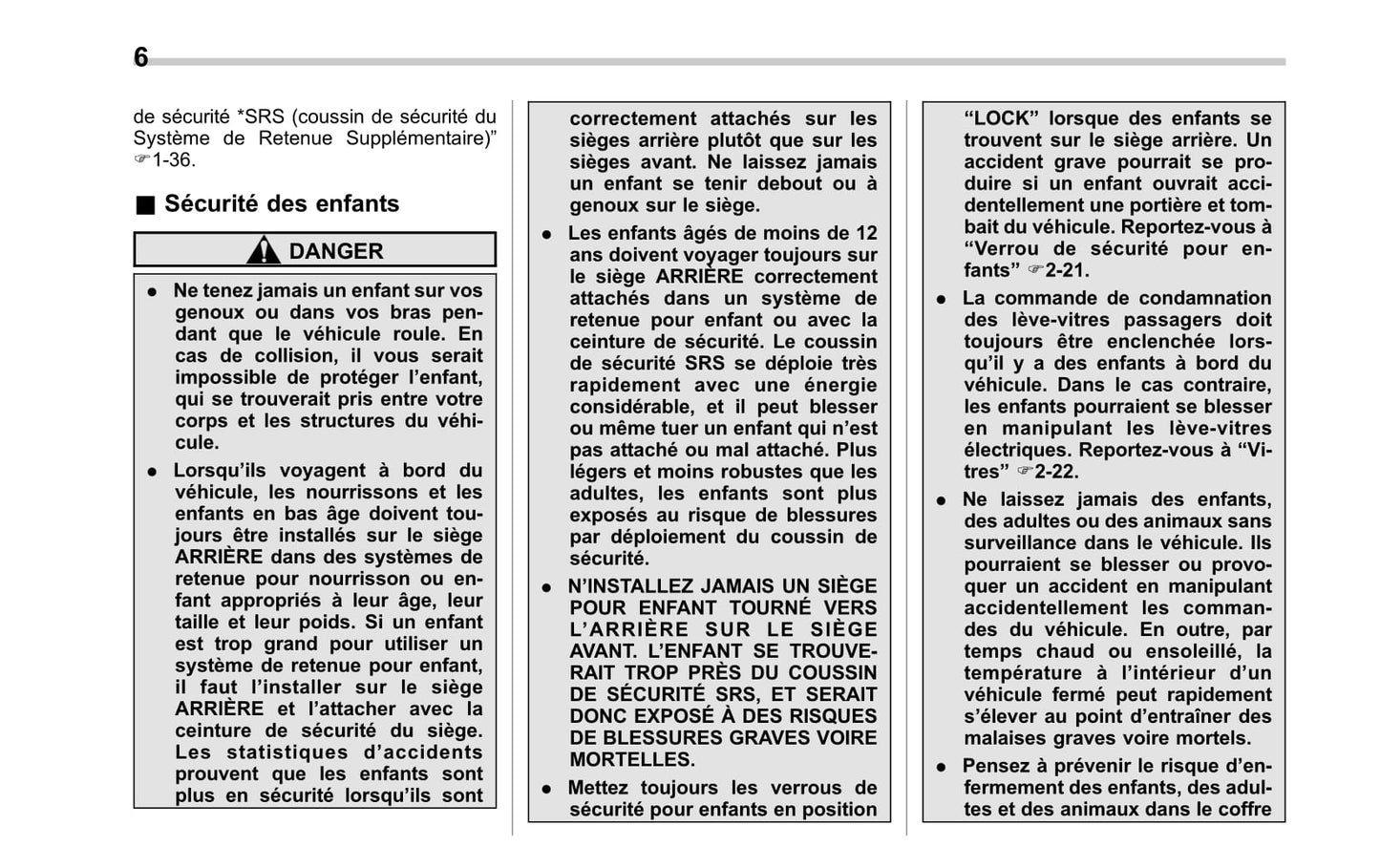 2014 Subaru Impreza WRX/Impreza WRX STI Owner's Manual | French