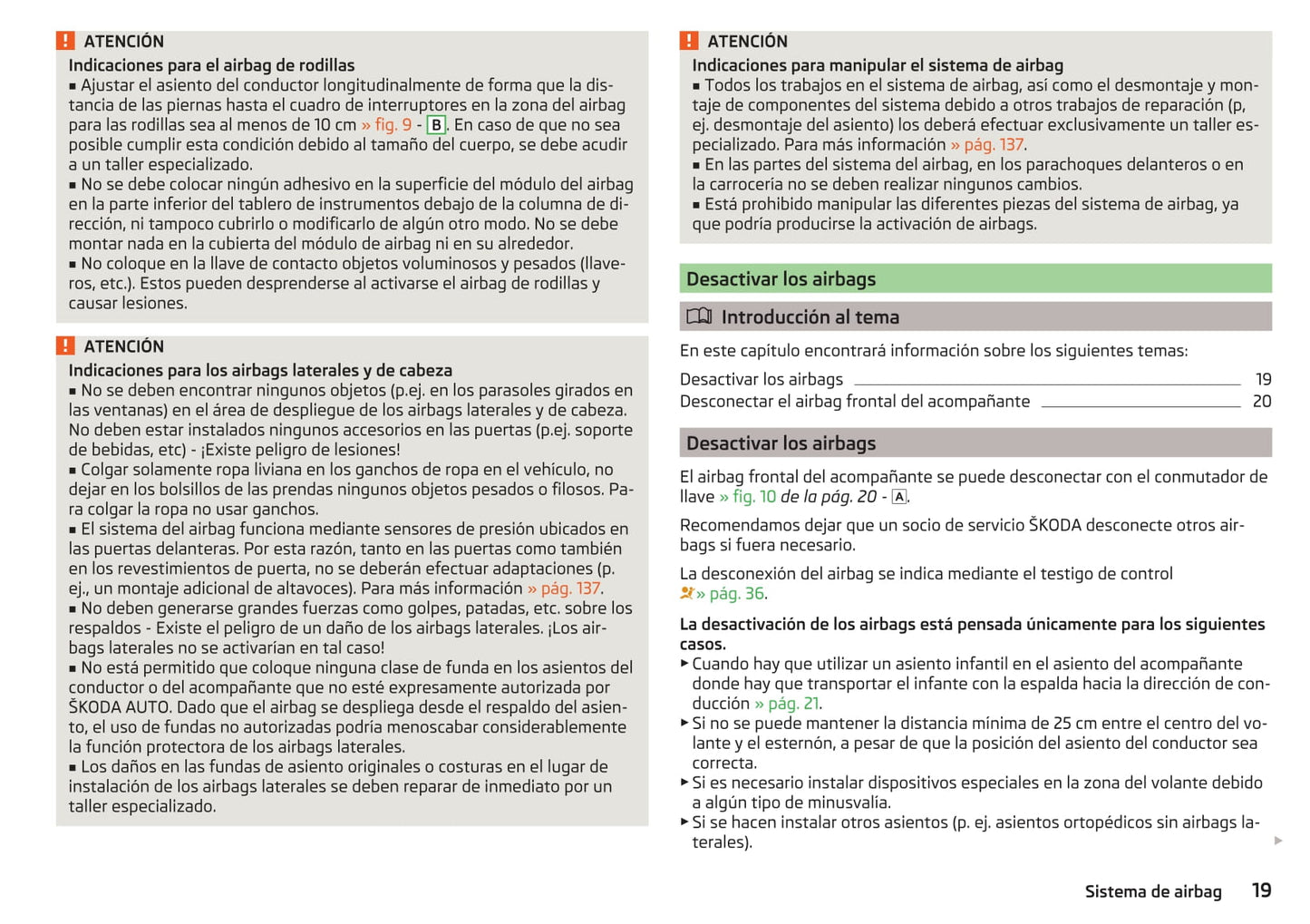2016-2017 Skoda Yeti Owner's Manual | Spanish