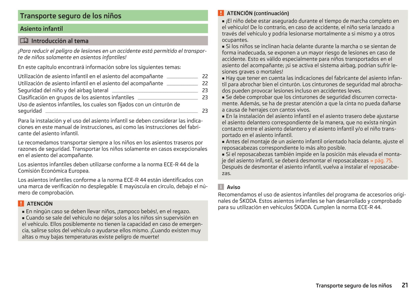 2016-2017 Skoda Yeti Owner's Manual | Spanish