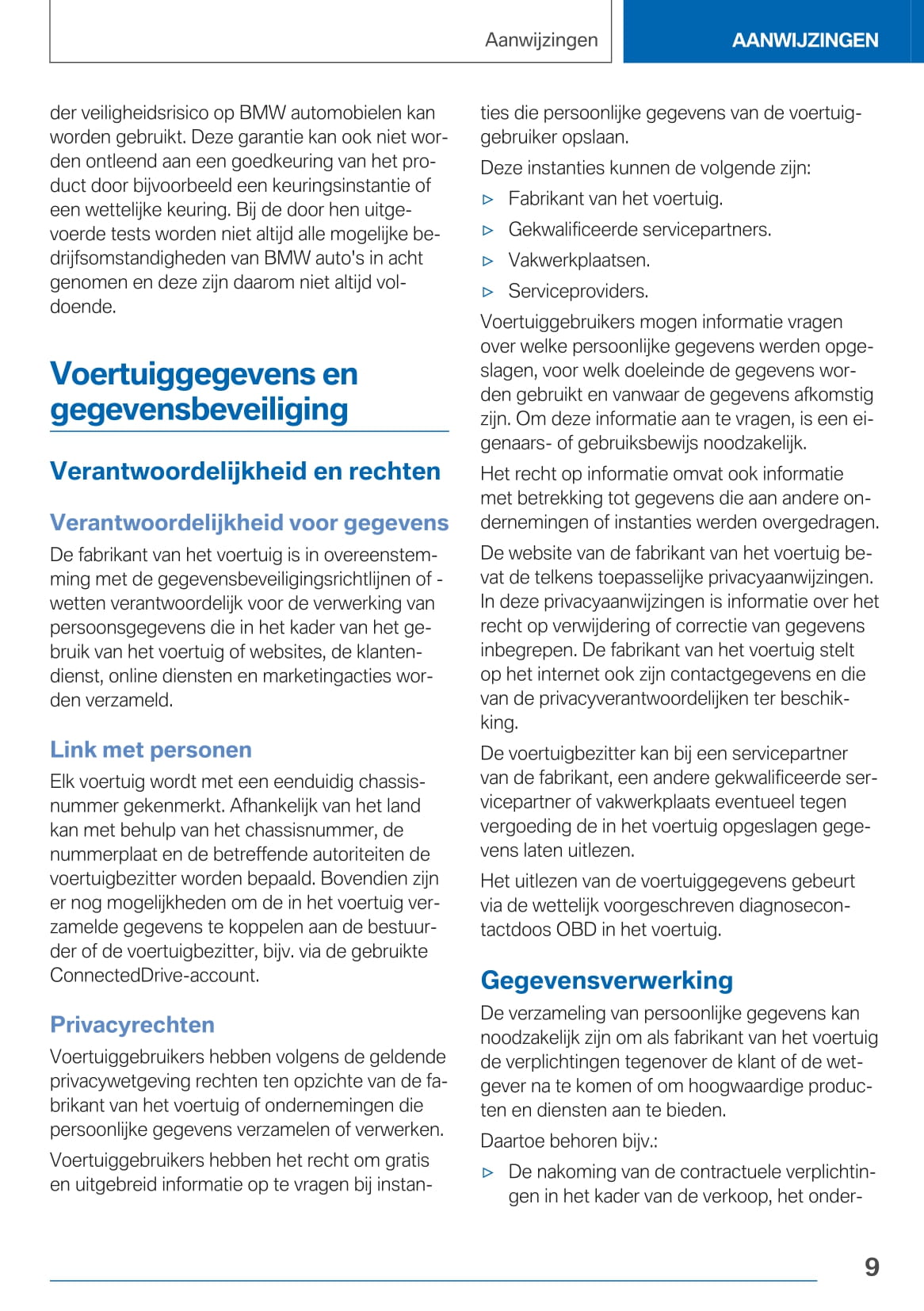 2020-2021 BMW X5 Owner's Manual | Dutch