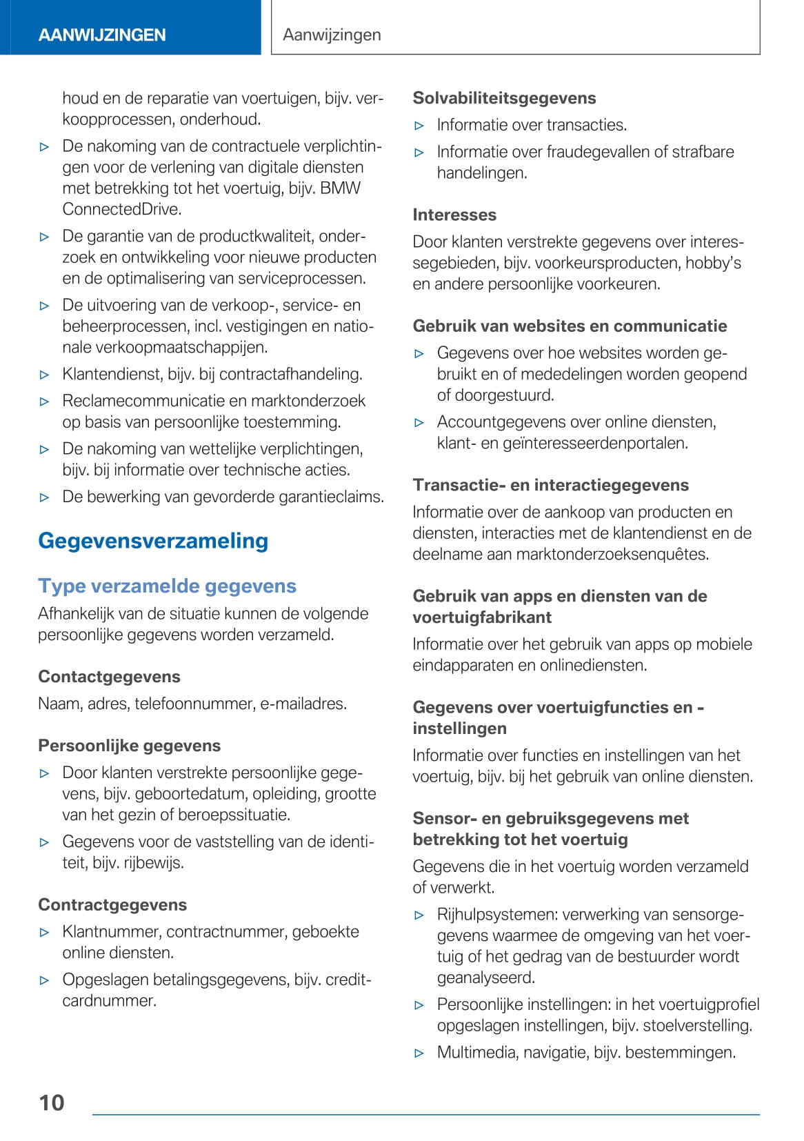 2020-2021 BMW X5 Owner's Manual | Dutch