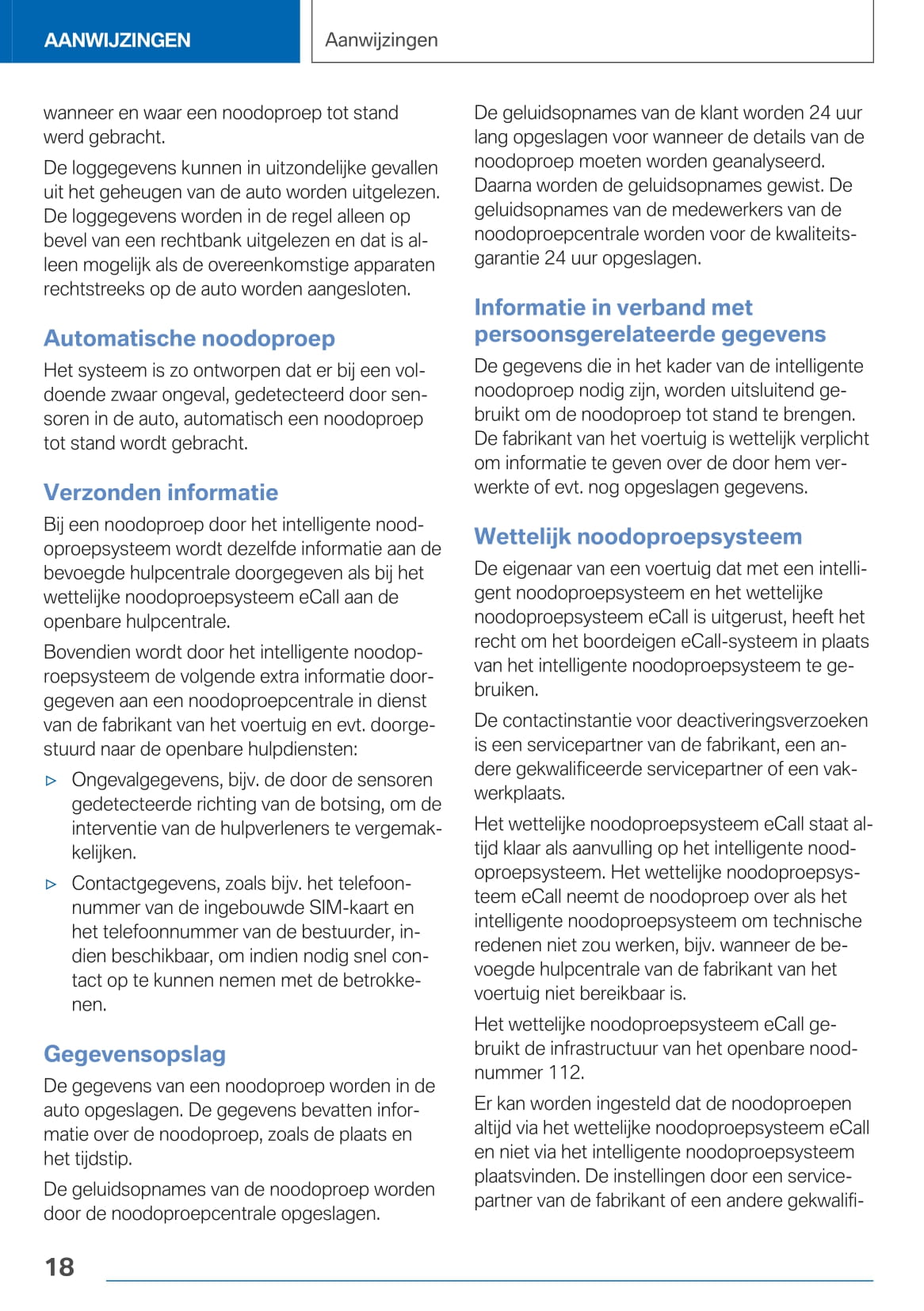 2020-2021 BMW X5 Owner's Manual | Dutch