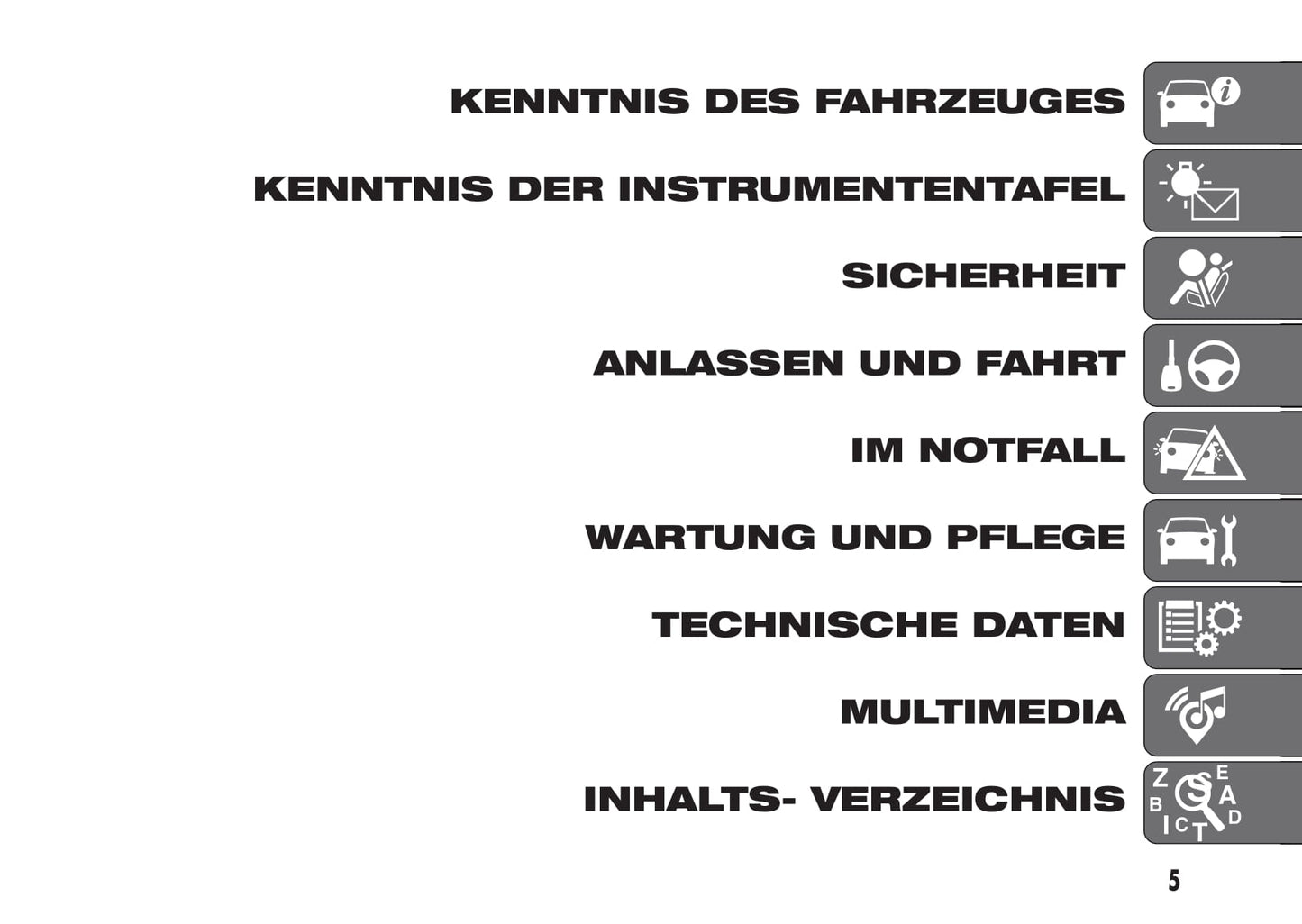 2016-2017 Fiat Panda Owner's Manual | German
