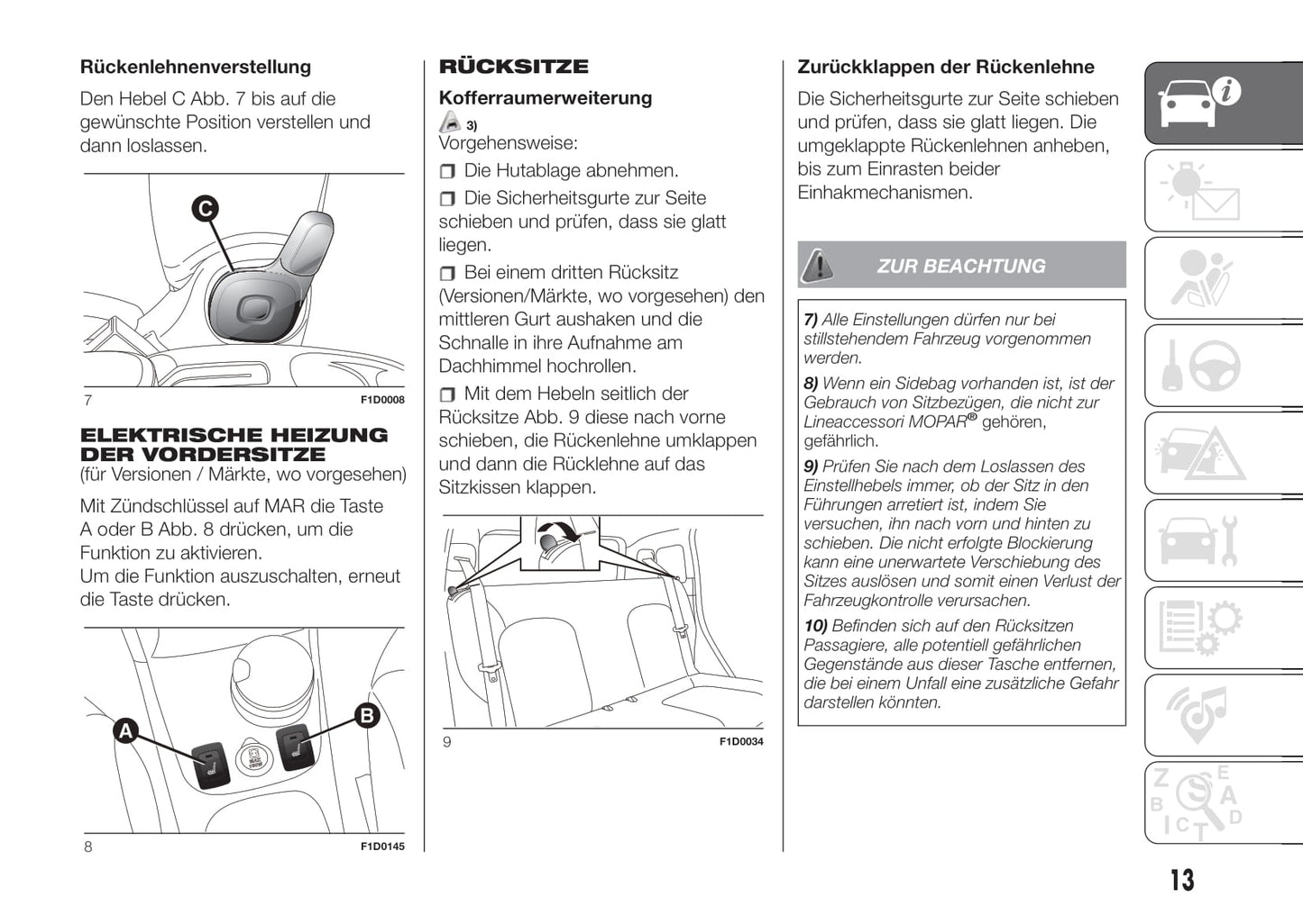 2016-2017 Fiat Panda Owner's Manual | German