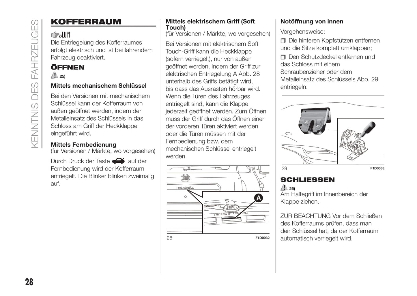 2016-2017 Fiat Panda Owner's Manual | German
