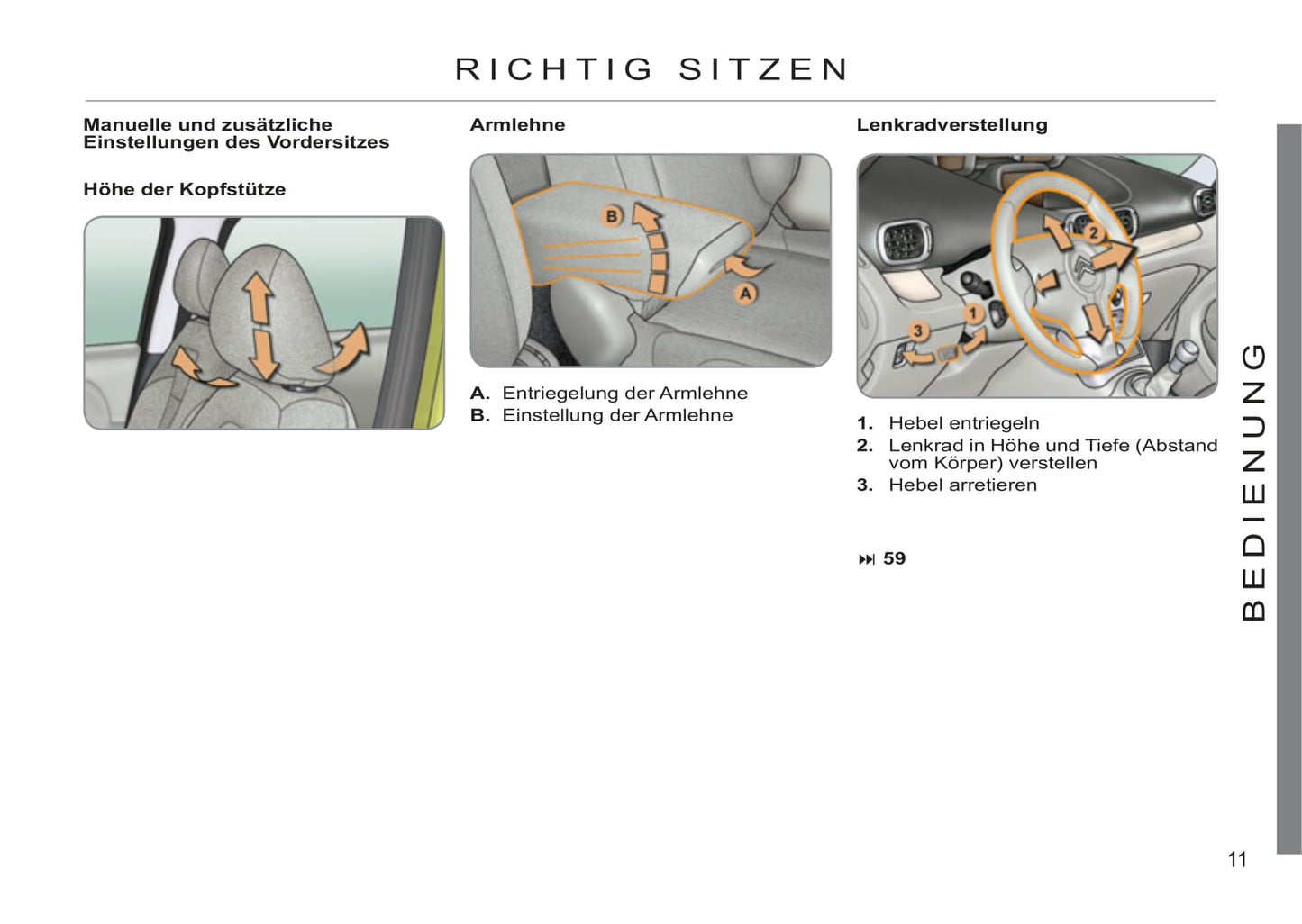 2008-2012 Citroën C3 Picasso Manuel du propriétaire | Allemand