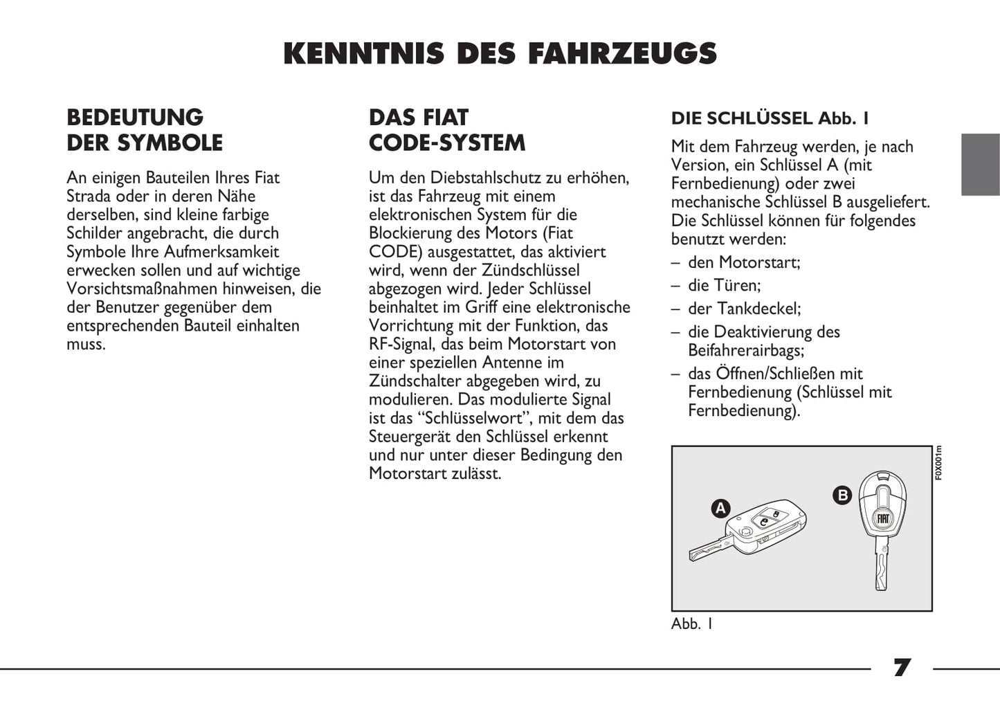 2012-2013 Fiat Strada Owner's Manual | German