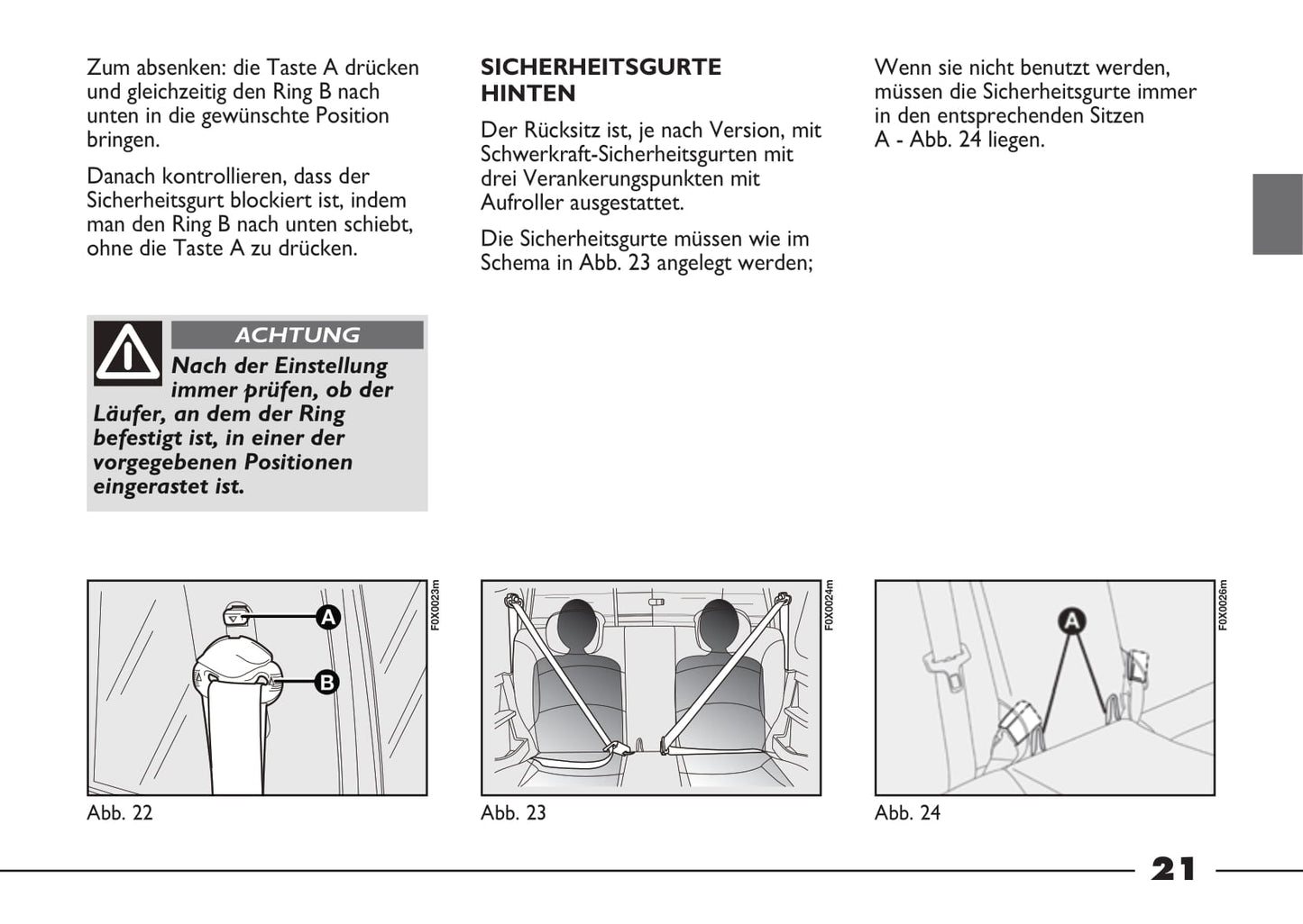 2012-2013 Fiat Strada Owner's Manual | German