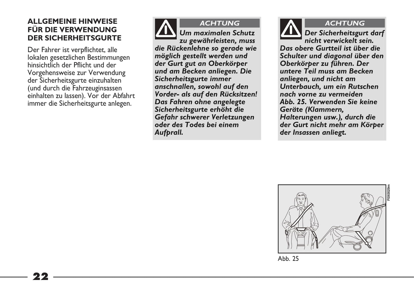 2012-2013 Fiat Strada Owner's Manual | German