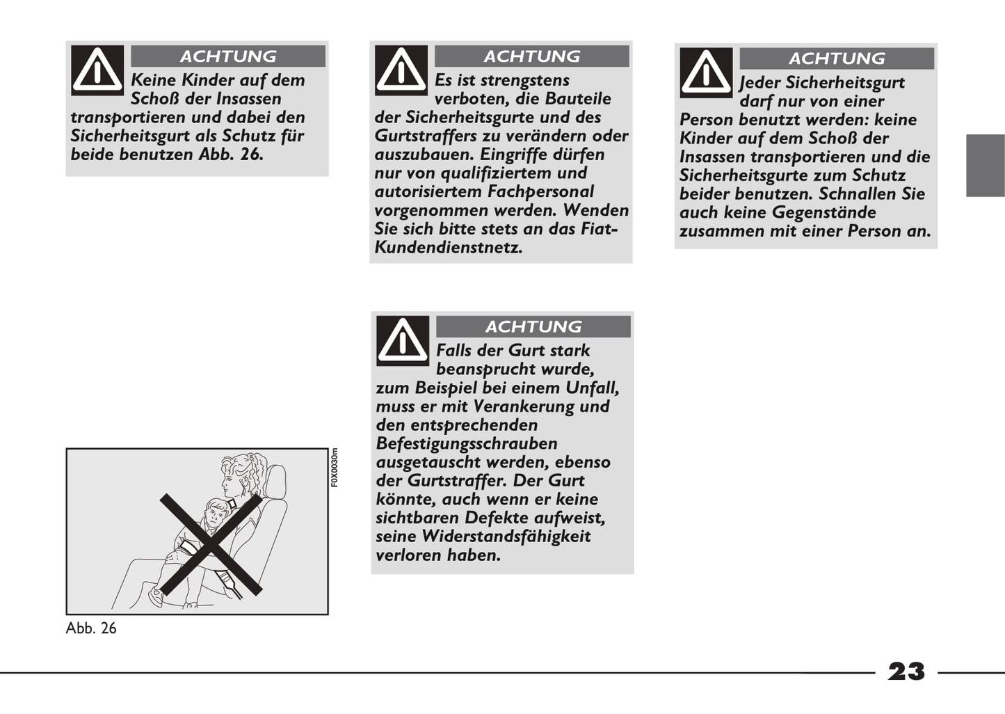 2012-2013 Fiat Strada Owner's Manual | German