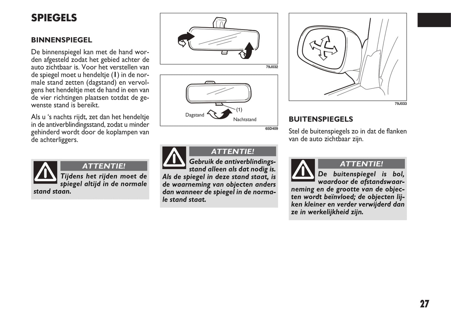 2010-2011 Fiat Sedici Owner's Manual | Dutch