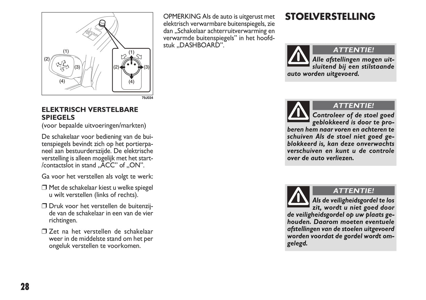 2010-2011 Fiat Sedici Owner's Manual | Dutch