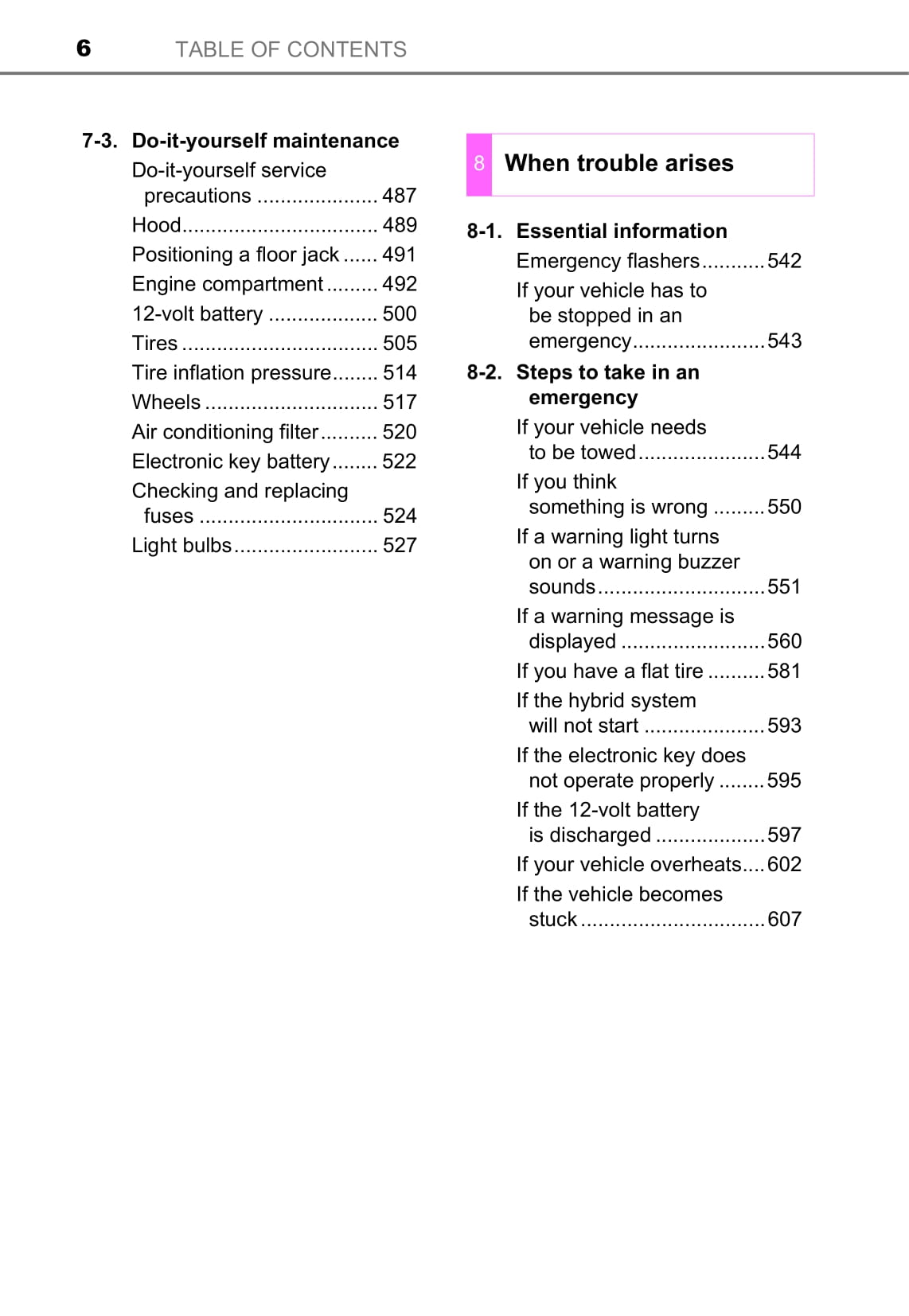 2016-2019 Toyota RAV4 Manuel du propriétaire | Anglais