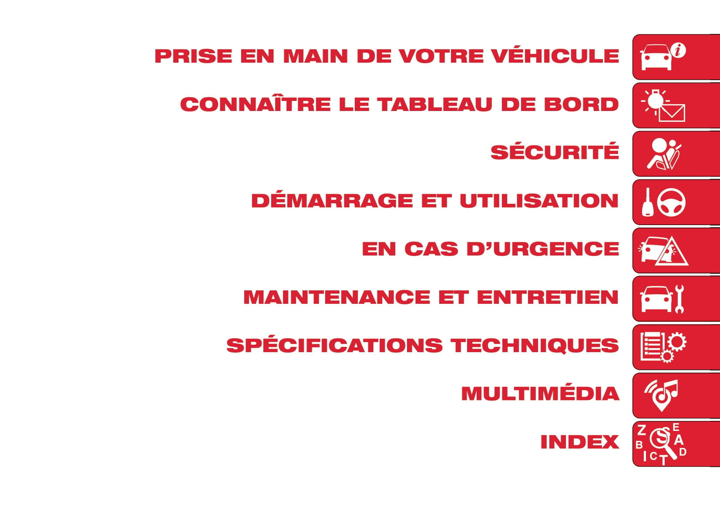 2016-2019 Abarth 124 Spider Owner's Manual | French