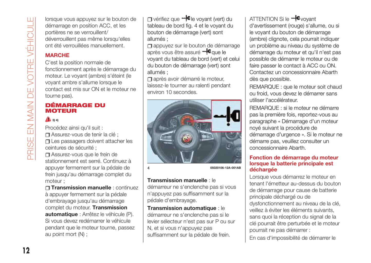 2016-2019 Abarth 124 Spider Owner's Manual | French