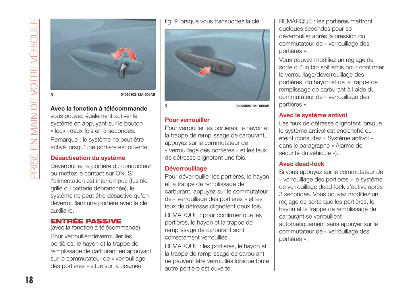 2016-2019 Abarth 124 Spider Owner's Manual | French