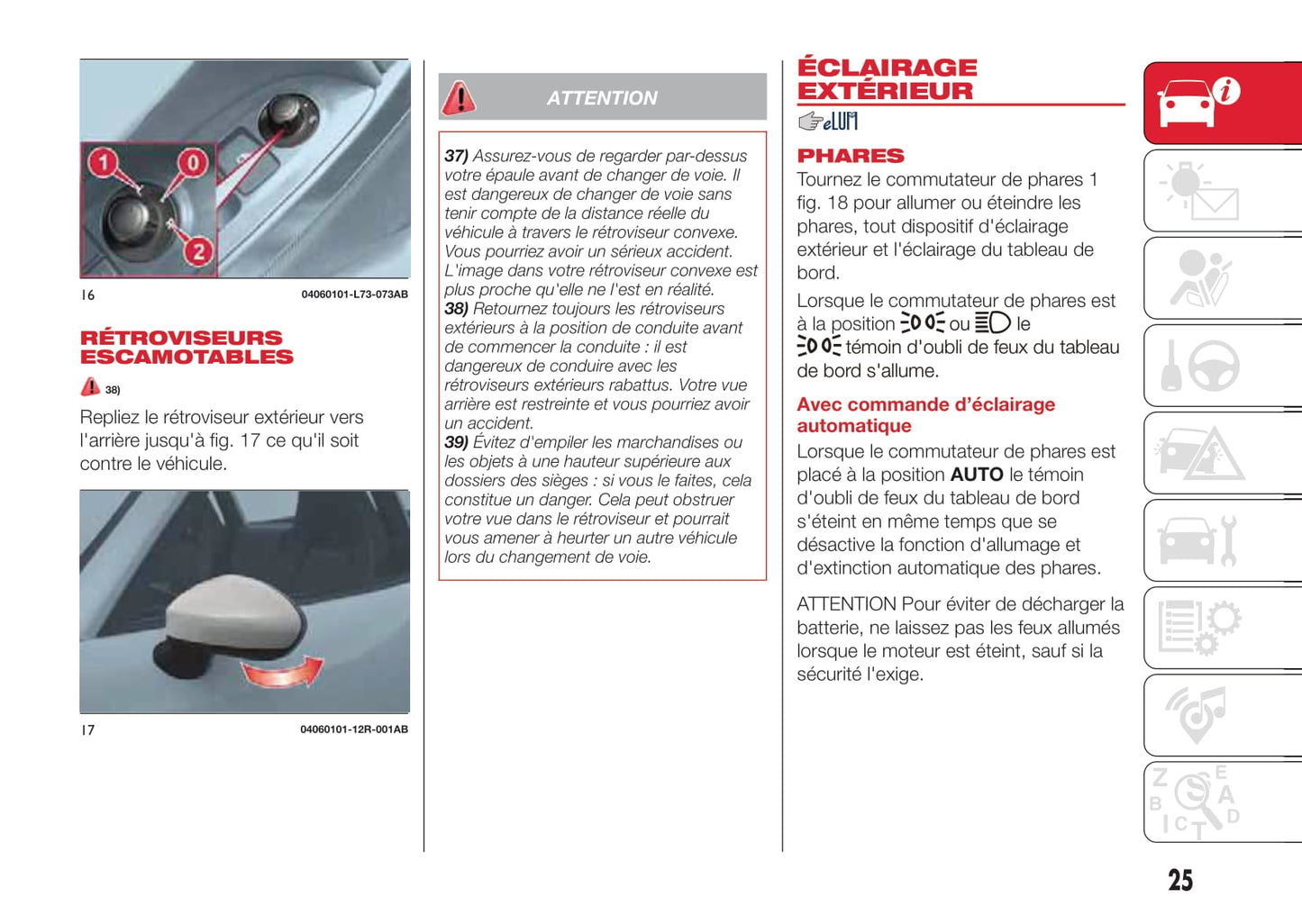2016-2019 Abarth 124 Spider Owner's Manual | French