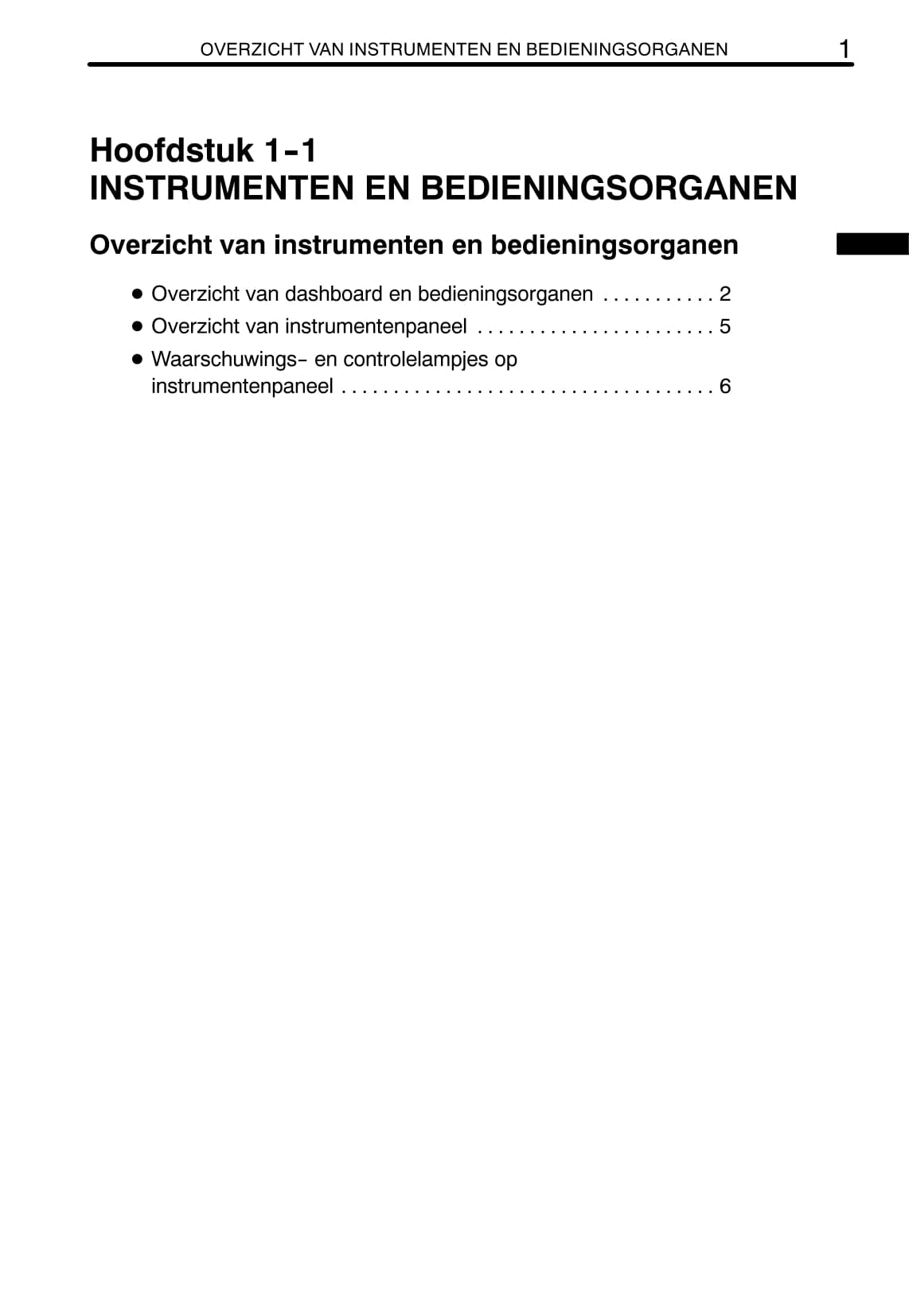 2003-2005 Toyota Previa Owner's Manual | Dutch