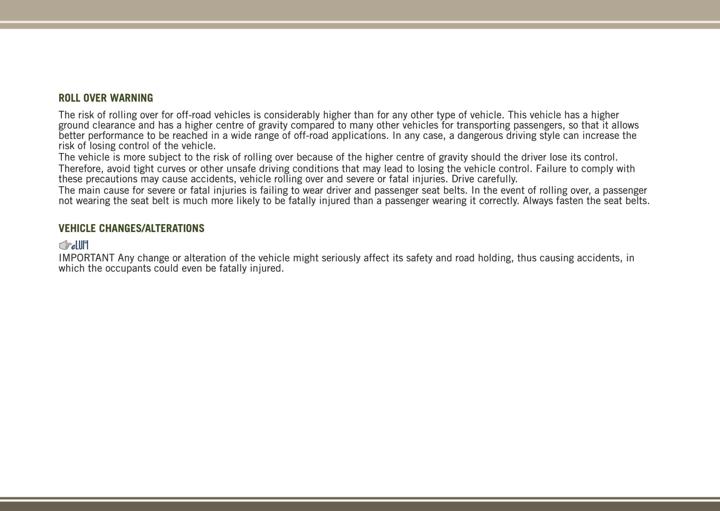 2014-2018 Jeep Renegade Manuel du propriétaire | Anglais