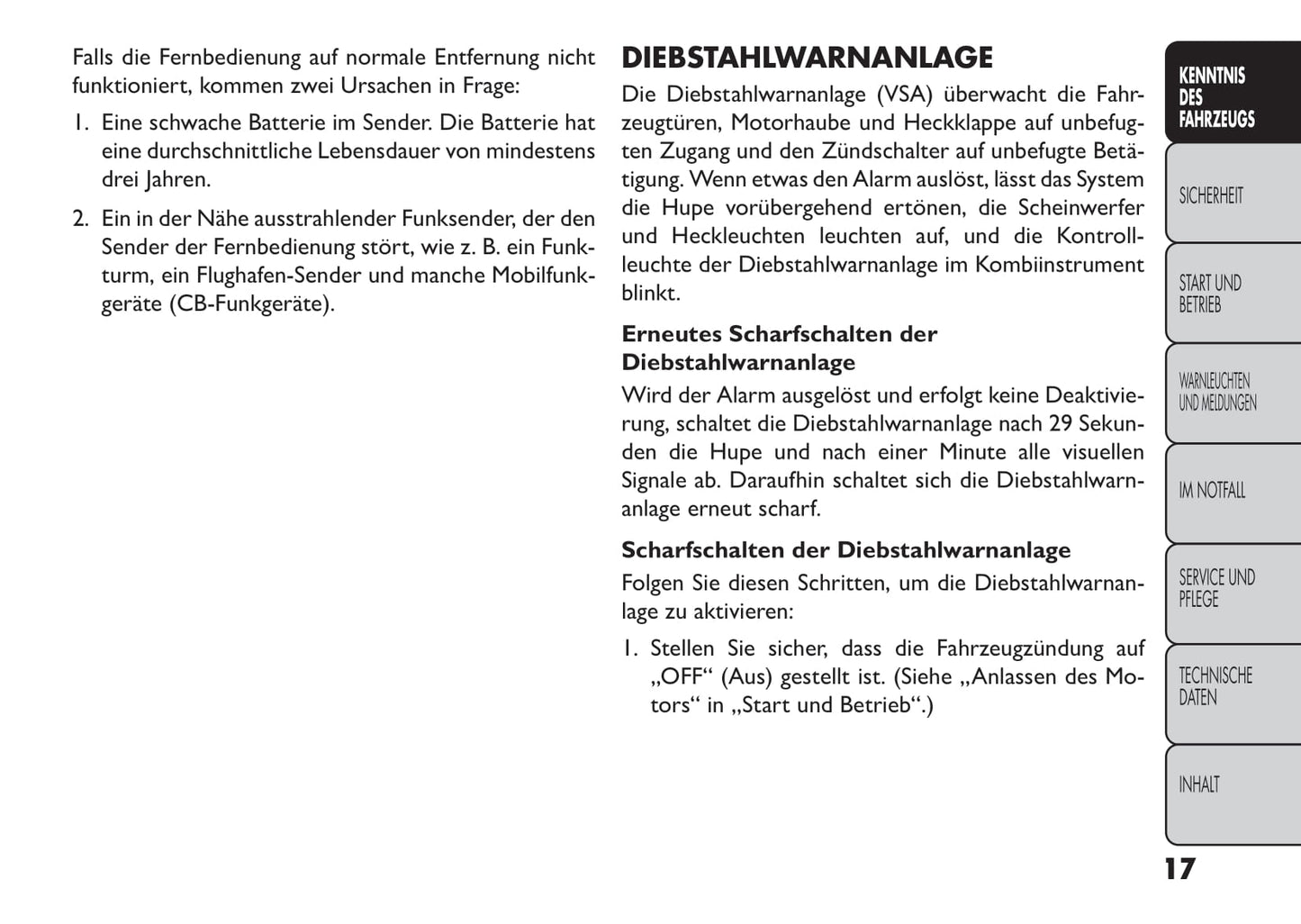 2013-2014 Fiat Freemont Owner's Manual | German
