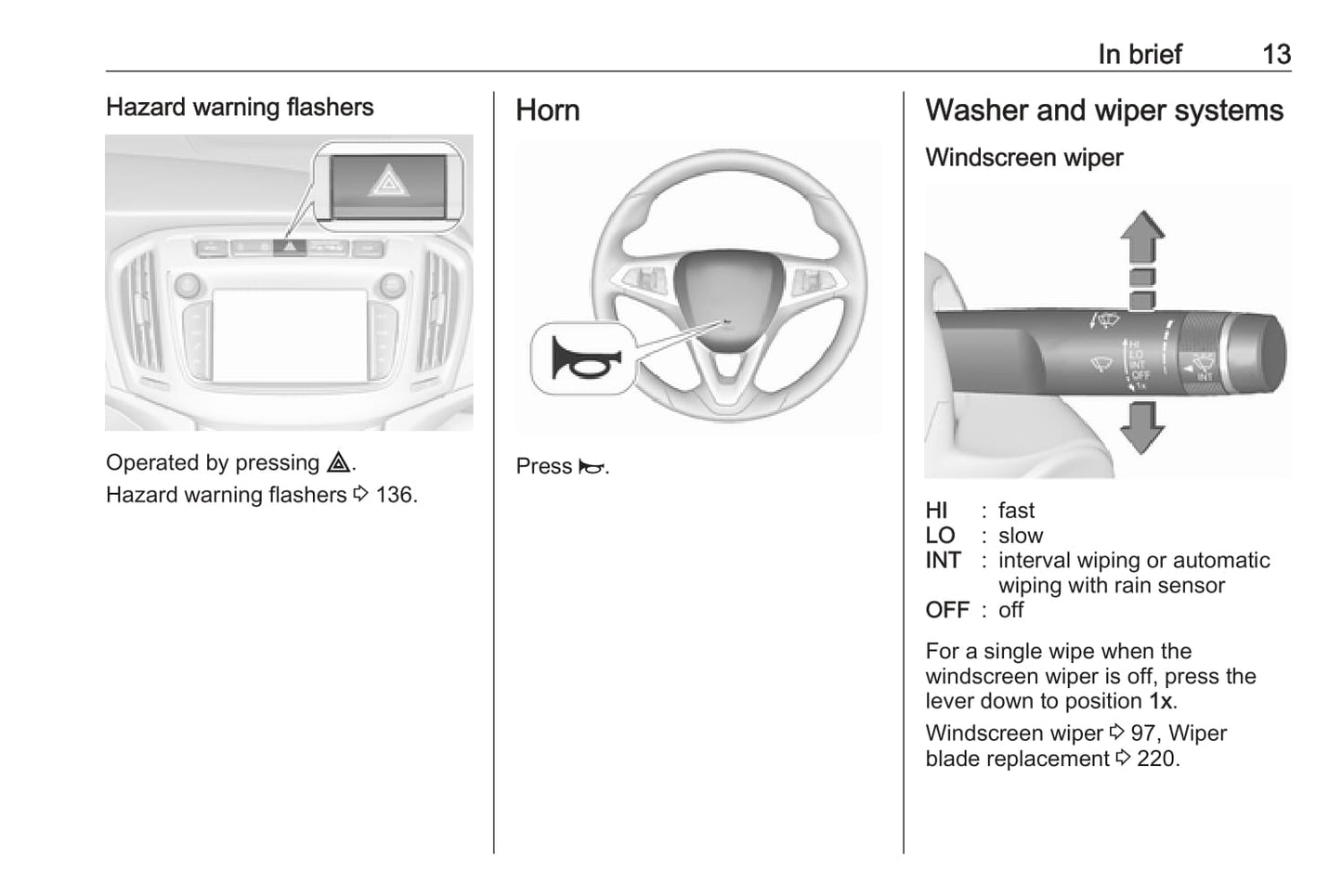 2016-2019 Vauxhall Zafira/Zafira Tourer Manuel du propriétaire | Anglais