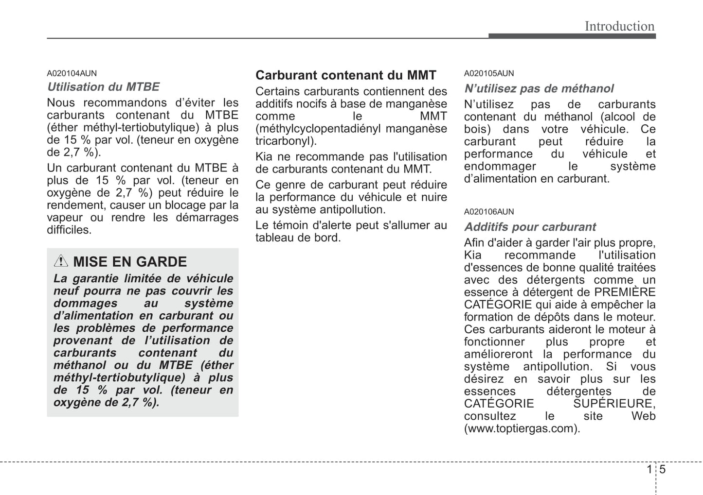 2010-2014 Kia Sportage Manuel du propriétaire | Français
