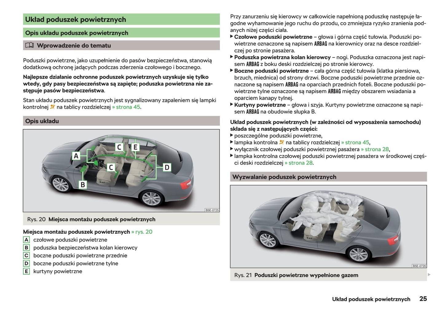 2017-2019 Skoda Octavia Manuel du propriétaire | Polonais